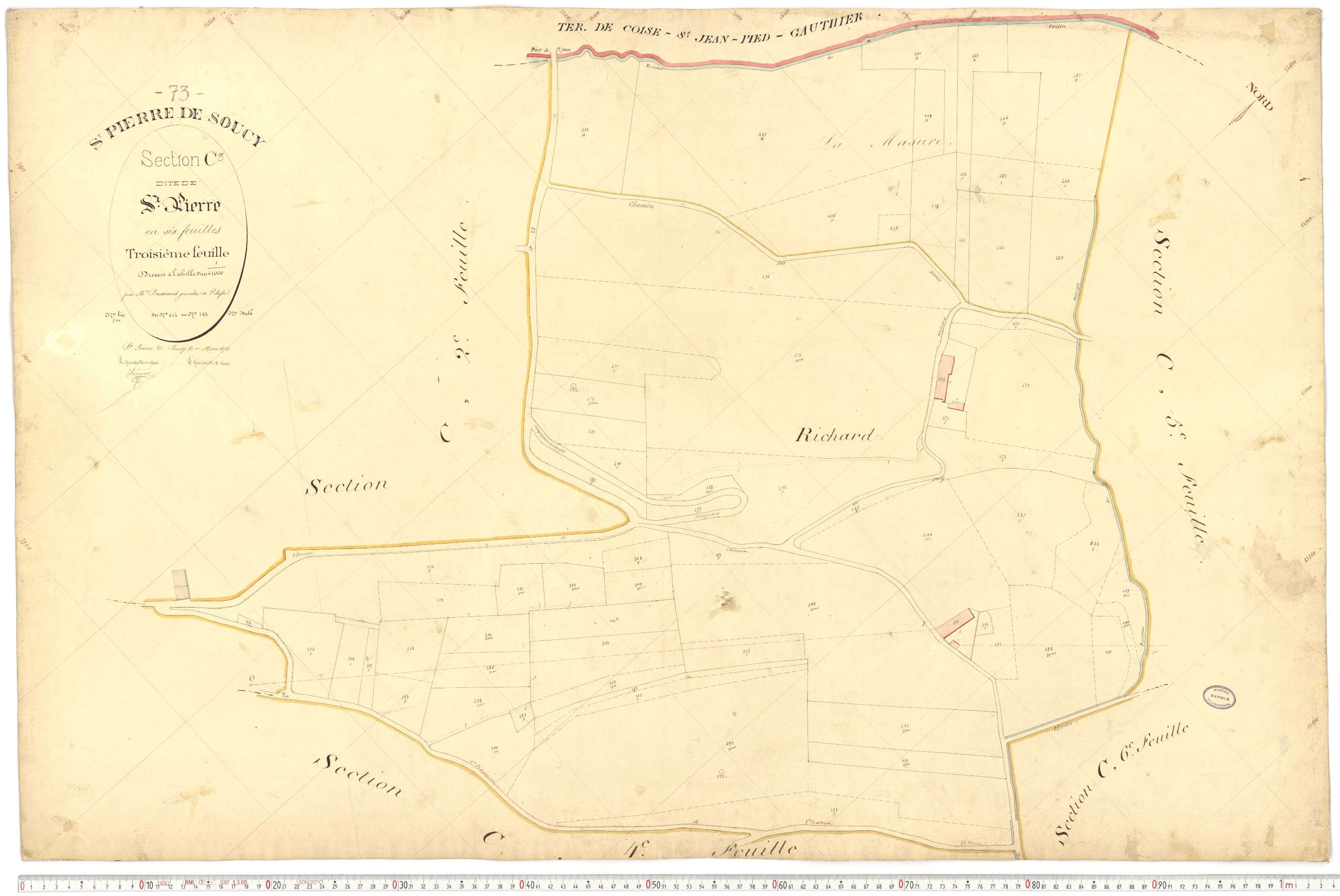 Saint-Pierre-de-Soucy - Cadastre français (1876).