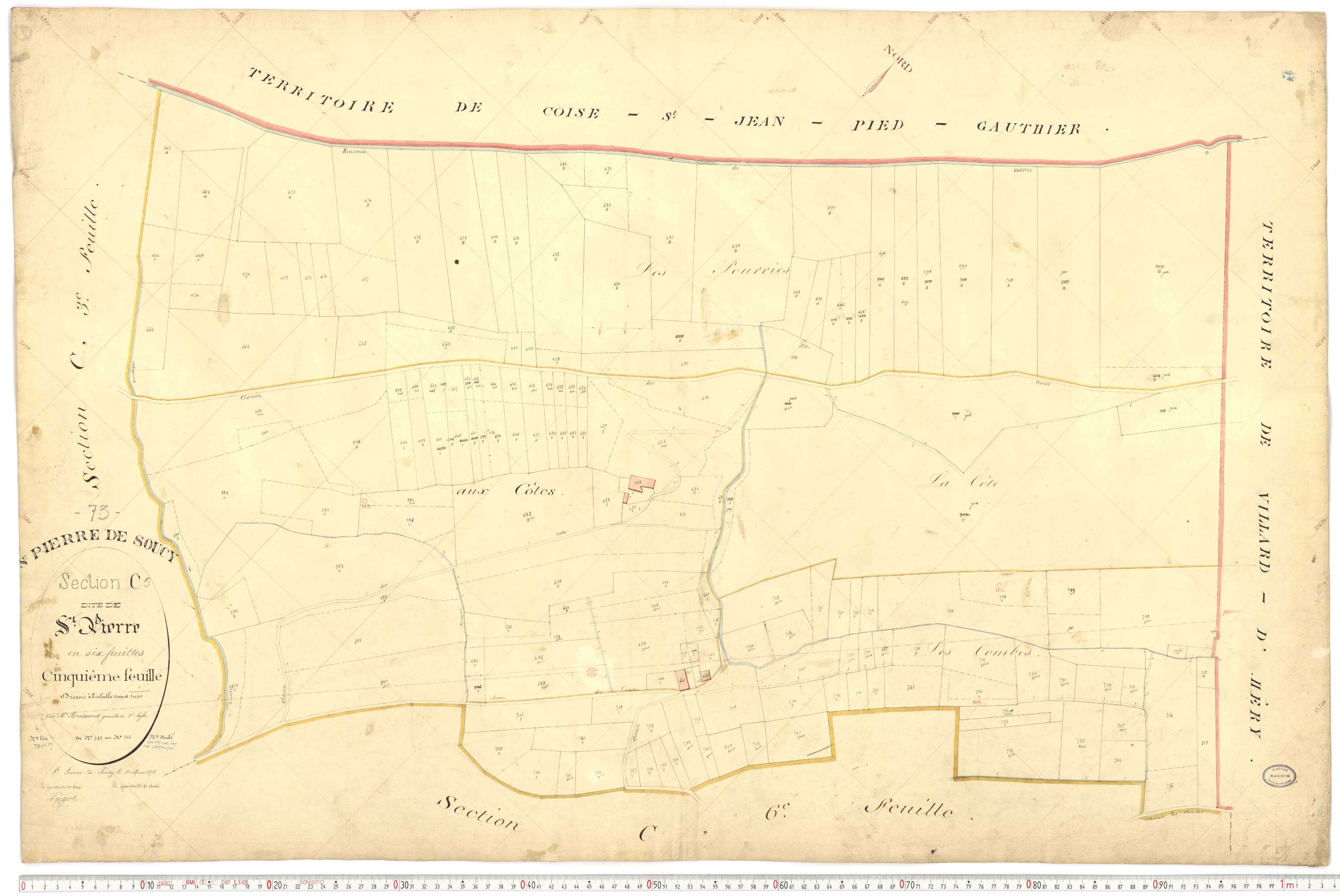 Saint-Pierre-de-Soucy - Cadastre français (1876).