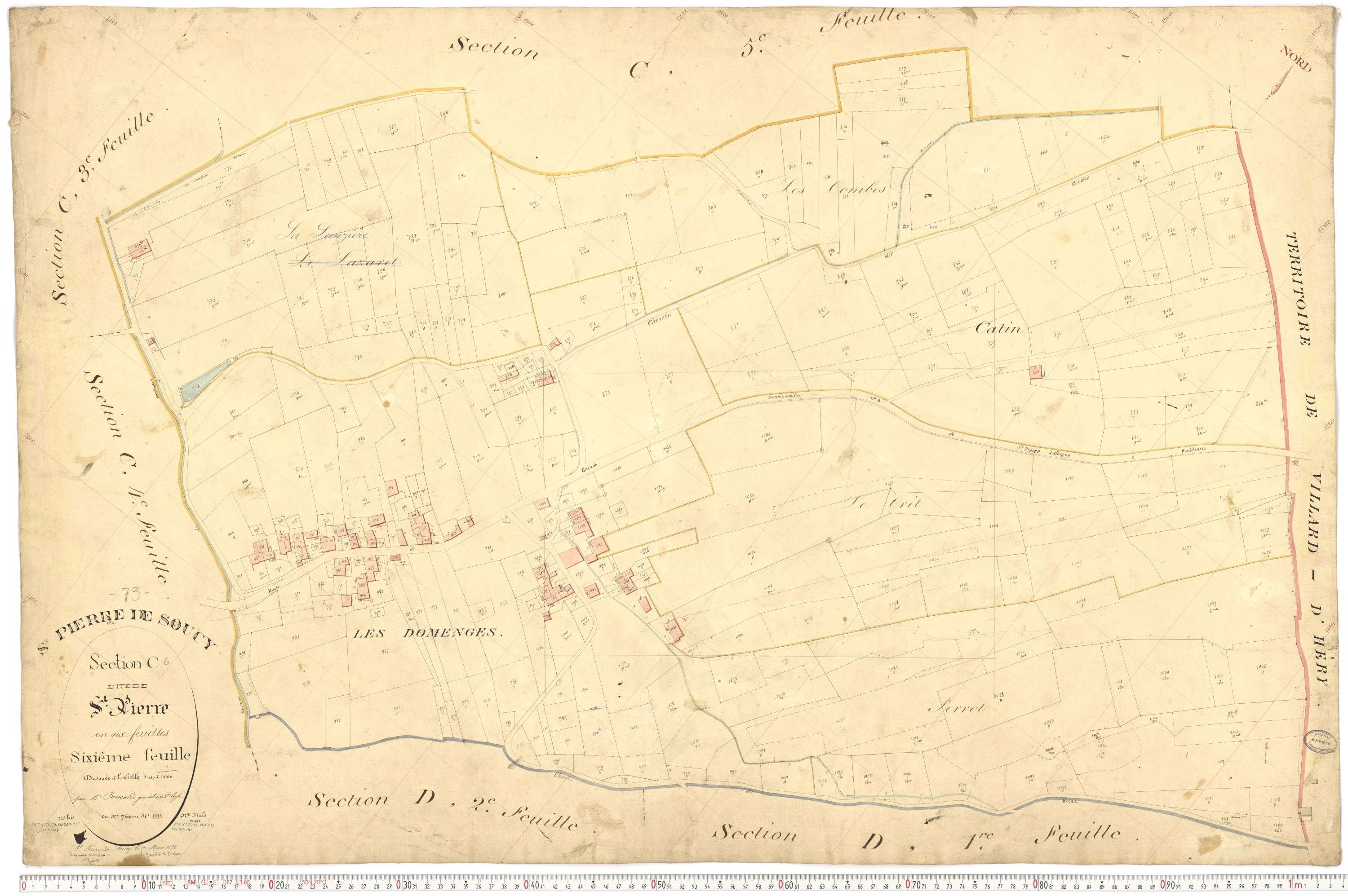 Saint-Pierre-de-Soucy - Cadastre français (1876).