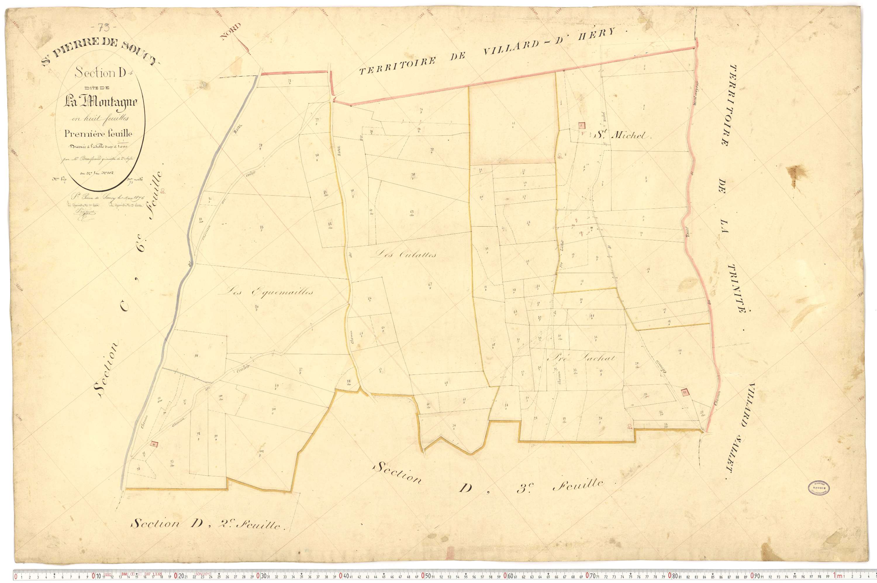 Saint-Pierre-de-Soucy - Cadastre français (1876).