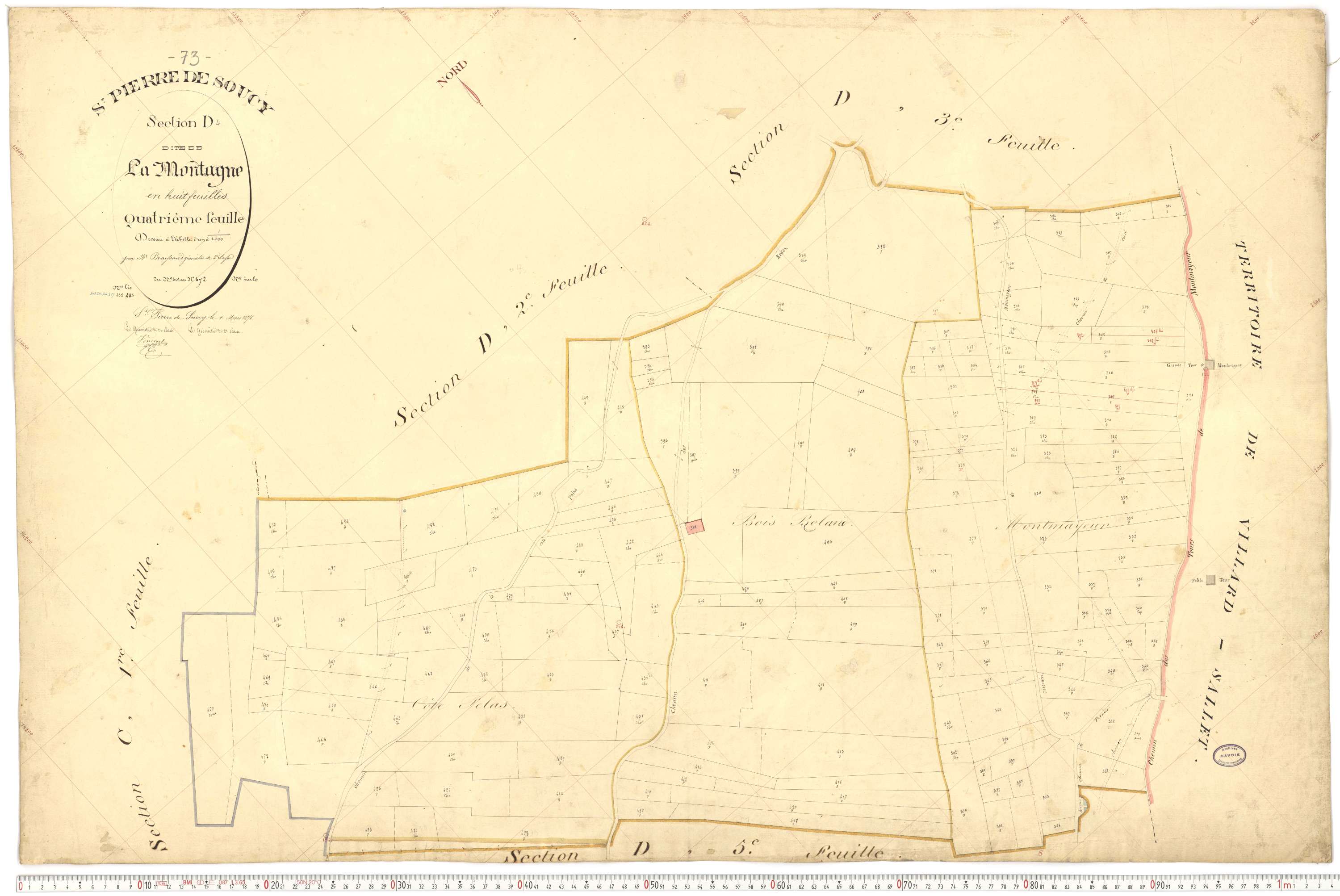 Saint-Pierre-de-Soucy - Cadastre français (1876).