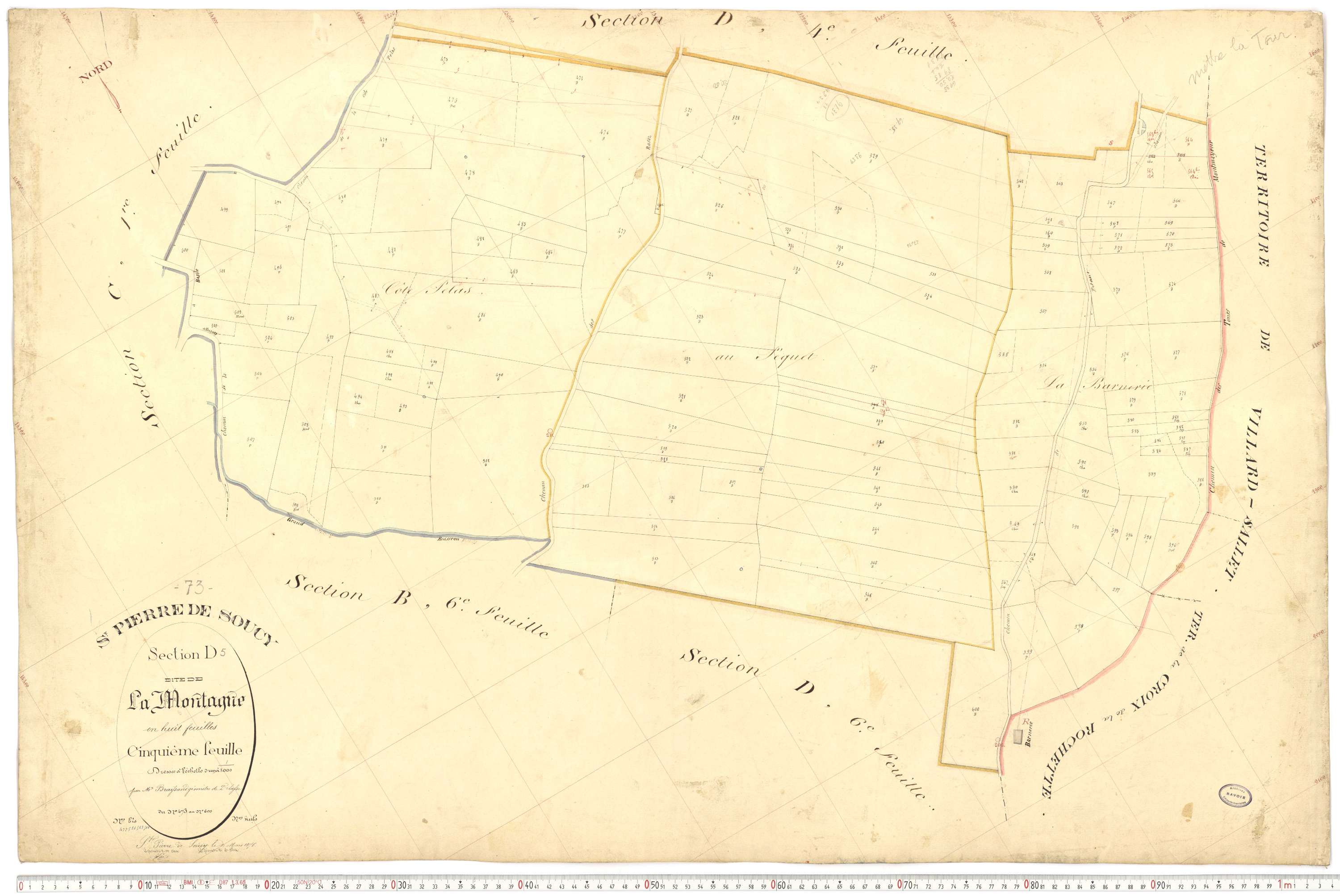 Saint-Pierre-de-Soucy - Cadastre français (1876).