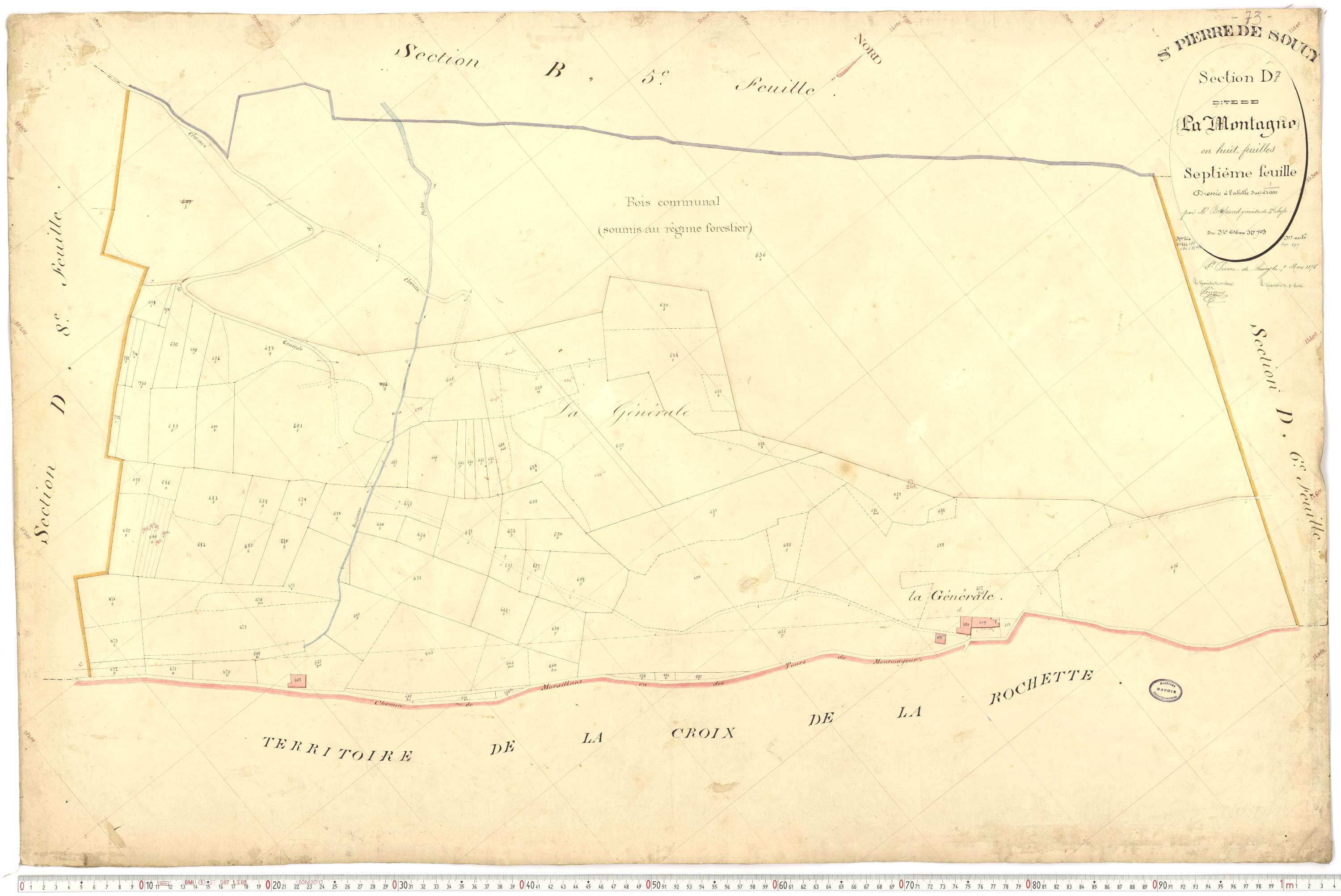 Saint-Pierre-de-Soucy - Cadastre français (1876).