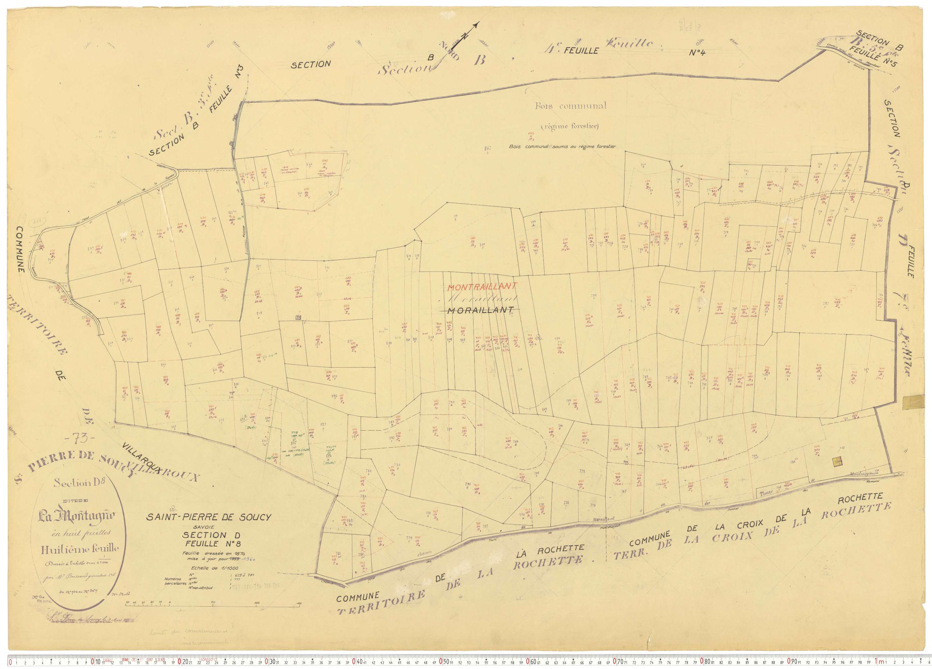 Saint-Pierre-de-Soucy - Cadastre rénové, version de travail (1960).