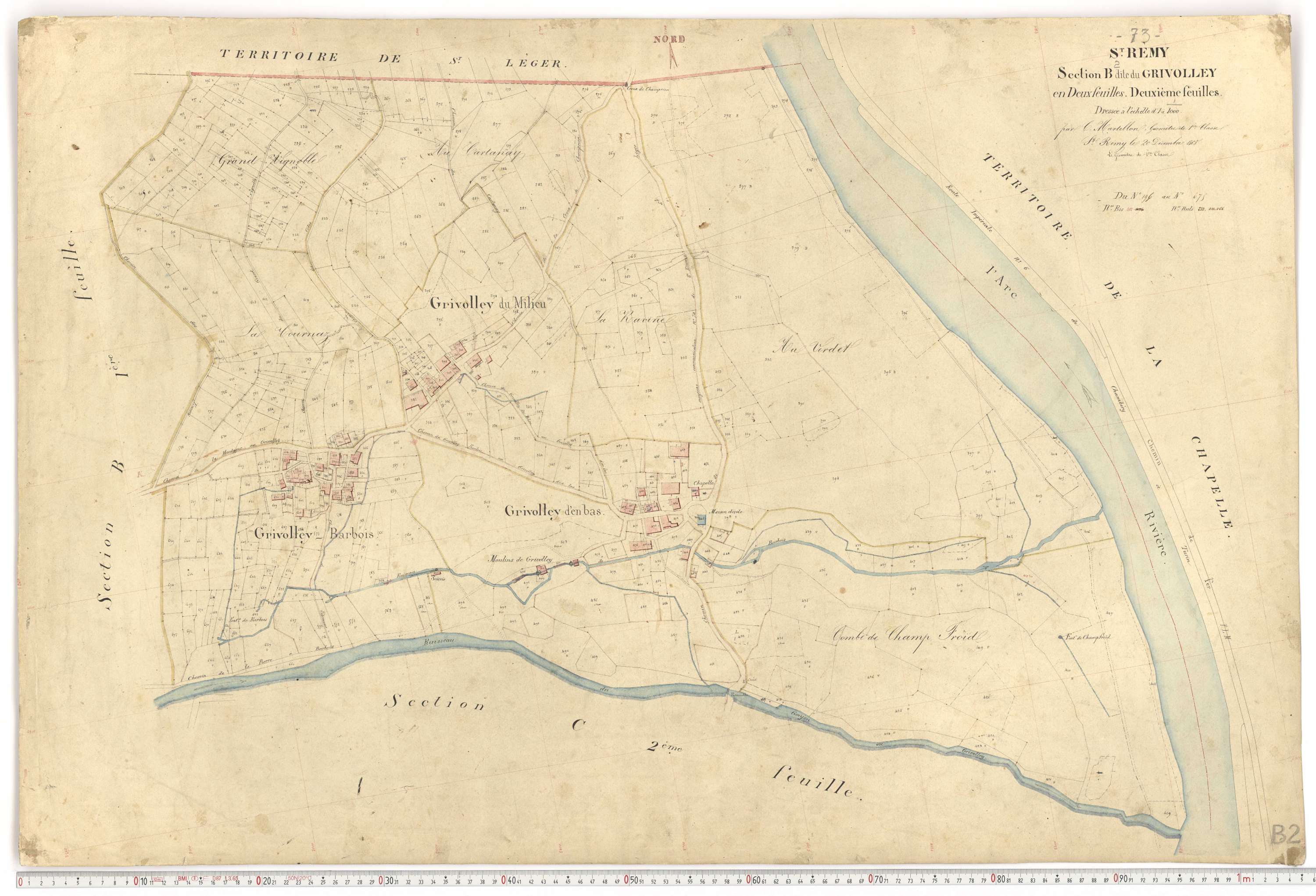 Saint-Rémy-de-Maurienne - Plans cadastraux du premier cadastre français.