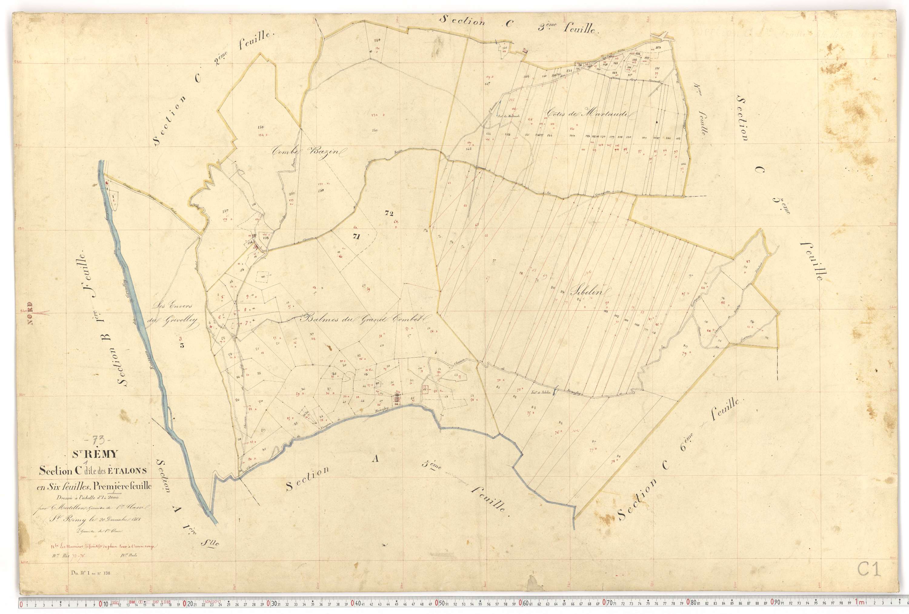 Saint-Rémy-de-Maurienne - Plans cadastraux du premier cadastre français.
