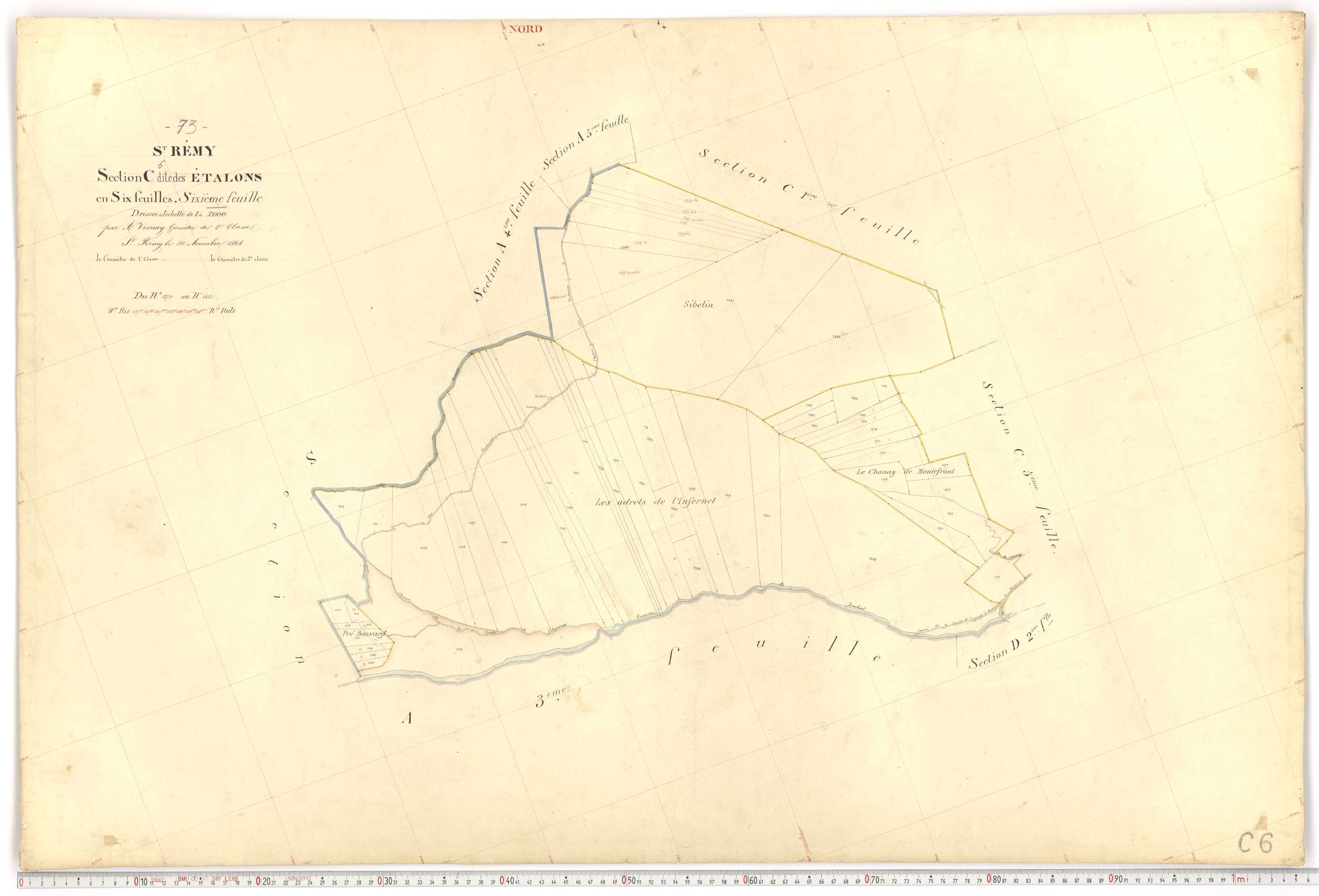 Saint-Rémy-de-Maurienne - Plans cadastraux du premier cadastre français.