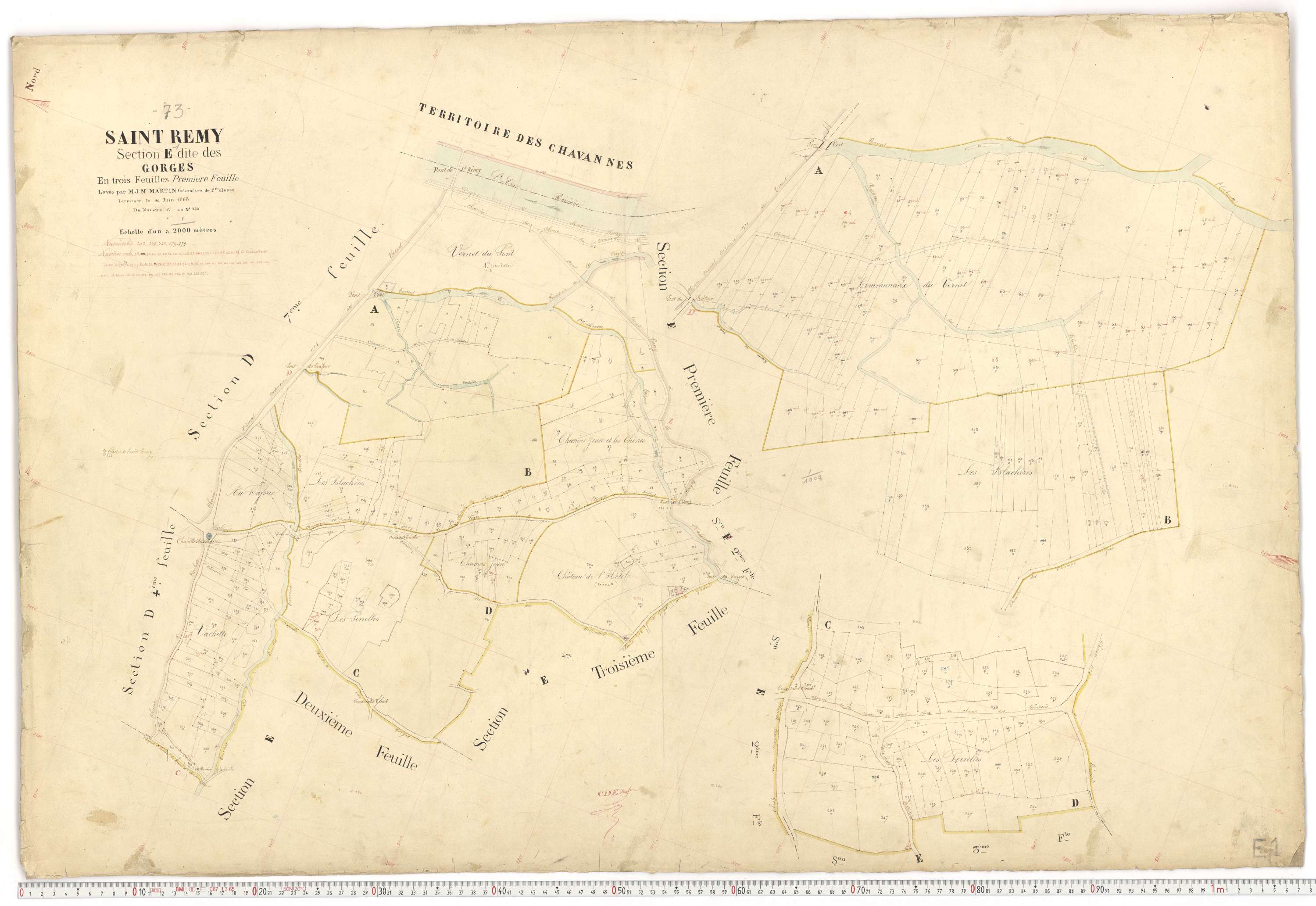 Saint-Rémy-de-Maurienne - Plans cadastraux du premier cadastre français.