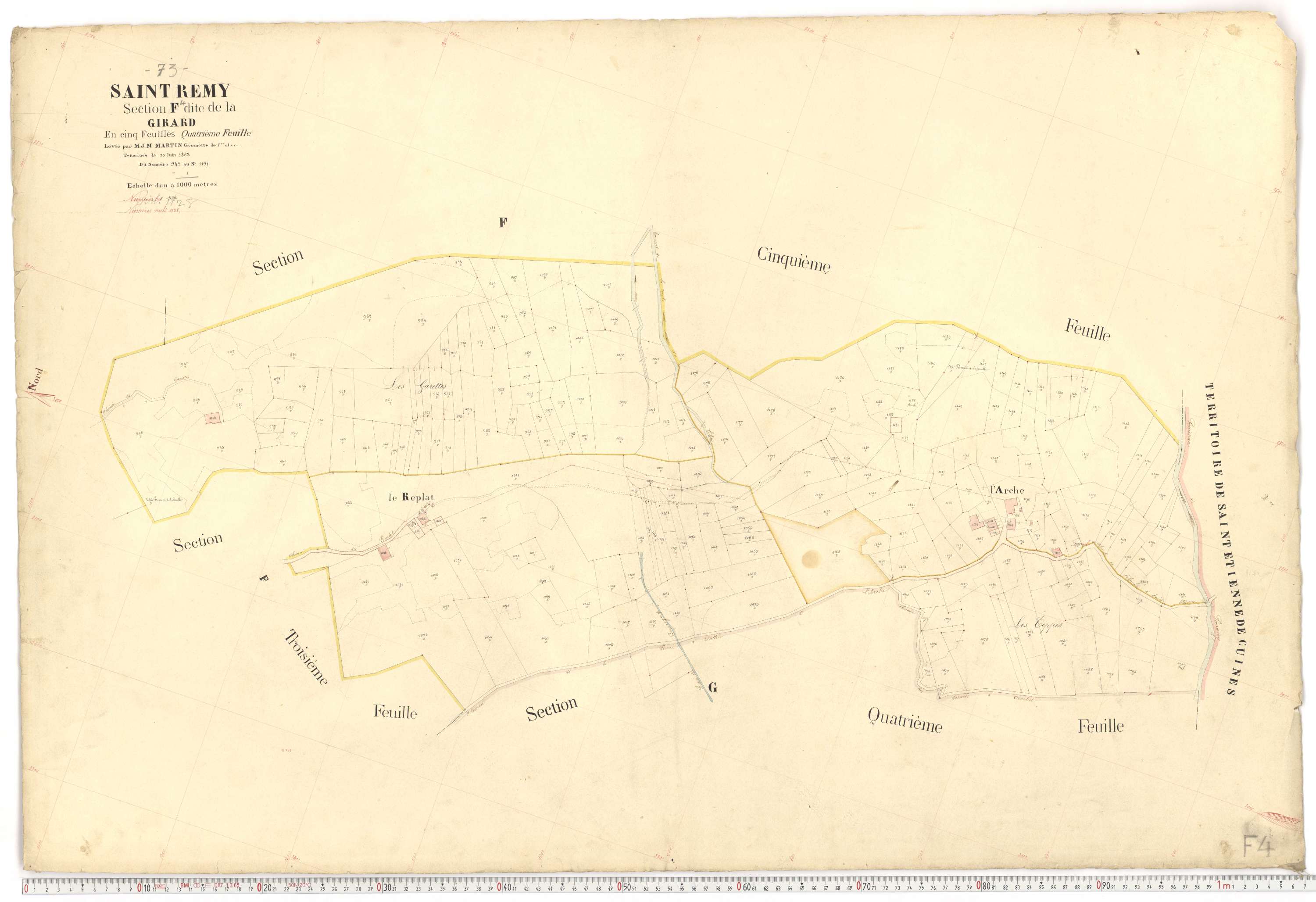 Saint-Rémy-de-Maurienne - Plans cadastraux du premier cadastre français.