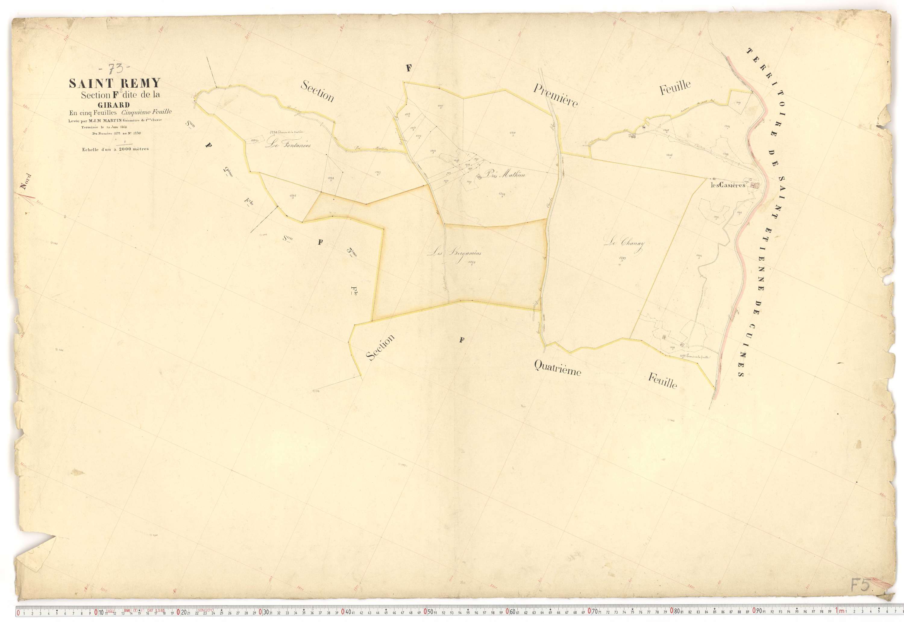 Saint-Rémy-de-Maurienne - Plans cadastraux du premier cadastre français.