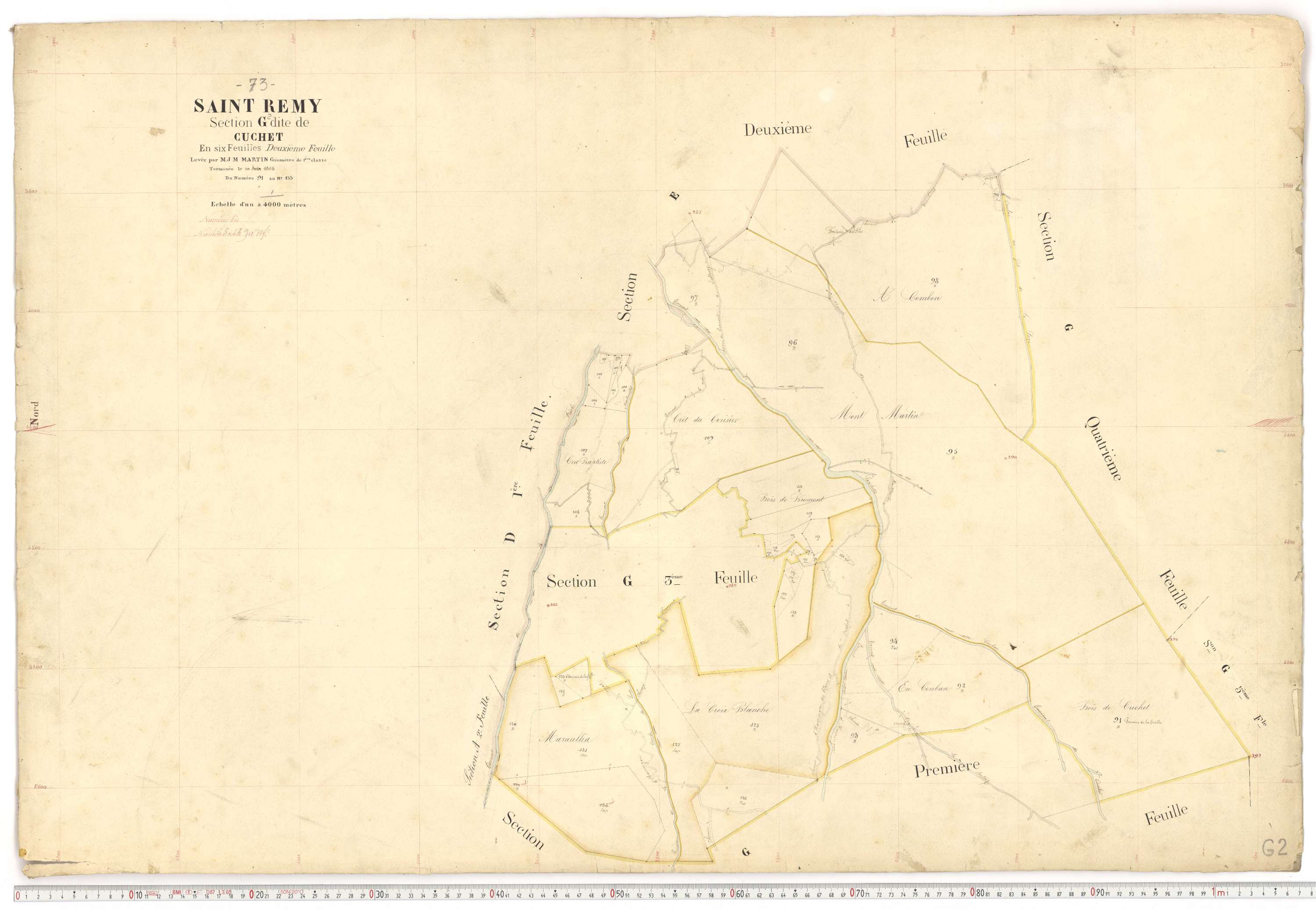 Saint-Rémy-de-Maurienne - Plans cadastraux du premier cadastre français.