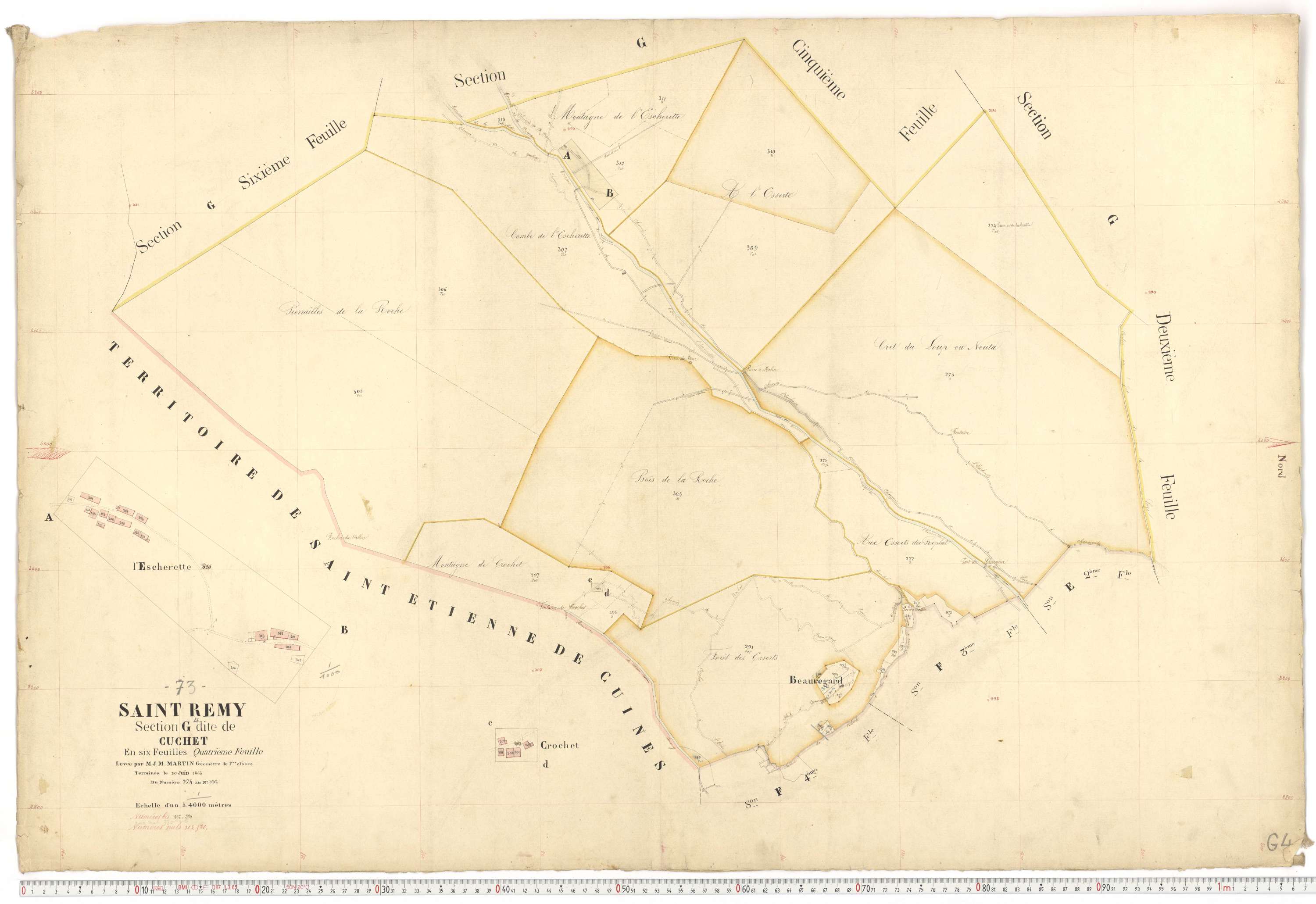 Saint-Rémy-de-Maurienne - Plans cadastraux du premier cadastre français.