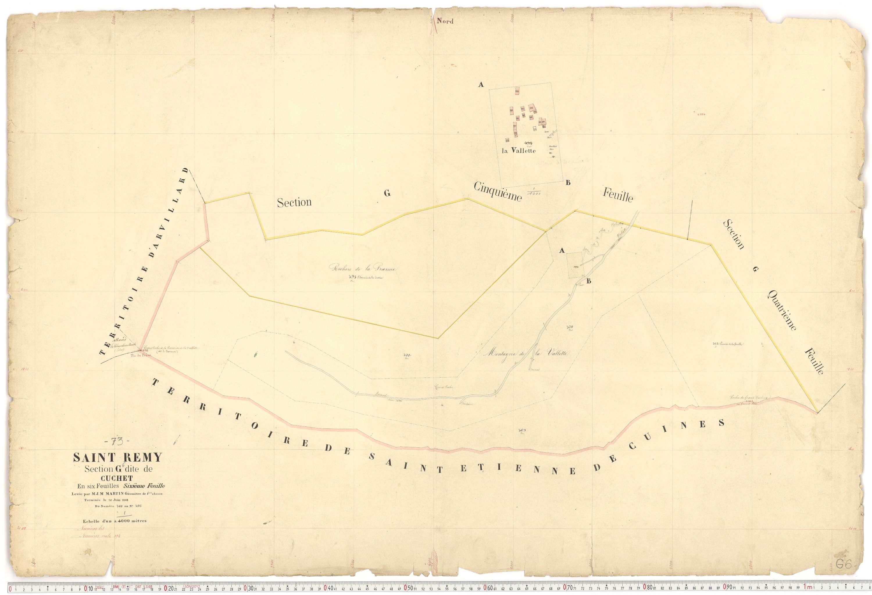 Saint-Rémy-de-Maurienne - Plans cadastraux du premier cadastre français.