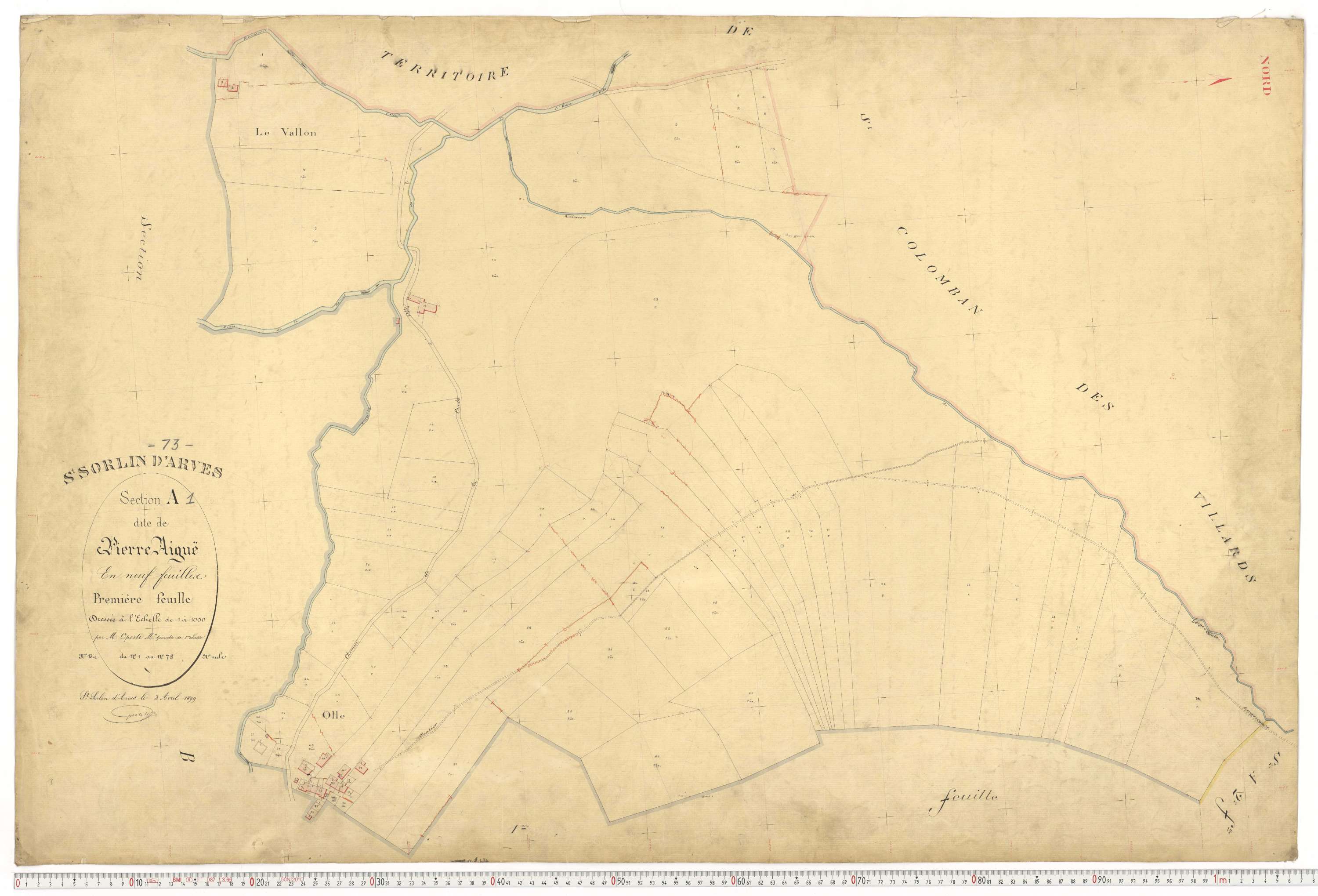 Saint-Sorlin-d'Arves - Plans cadastraux du premier cadastre français.