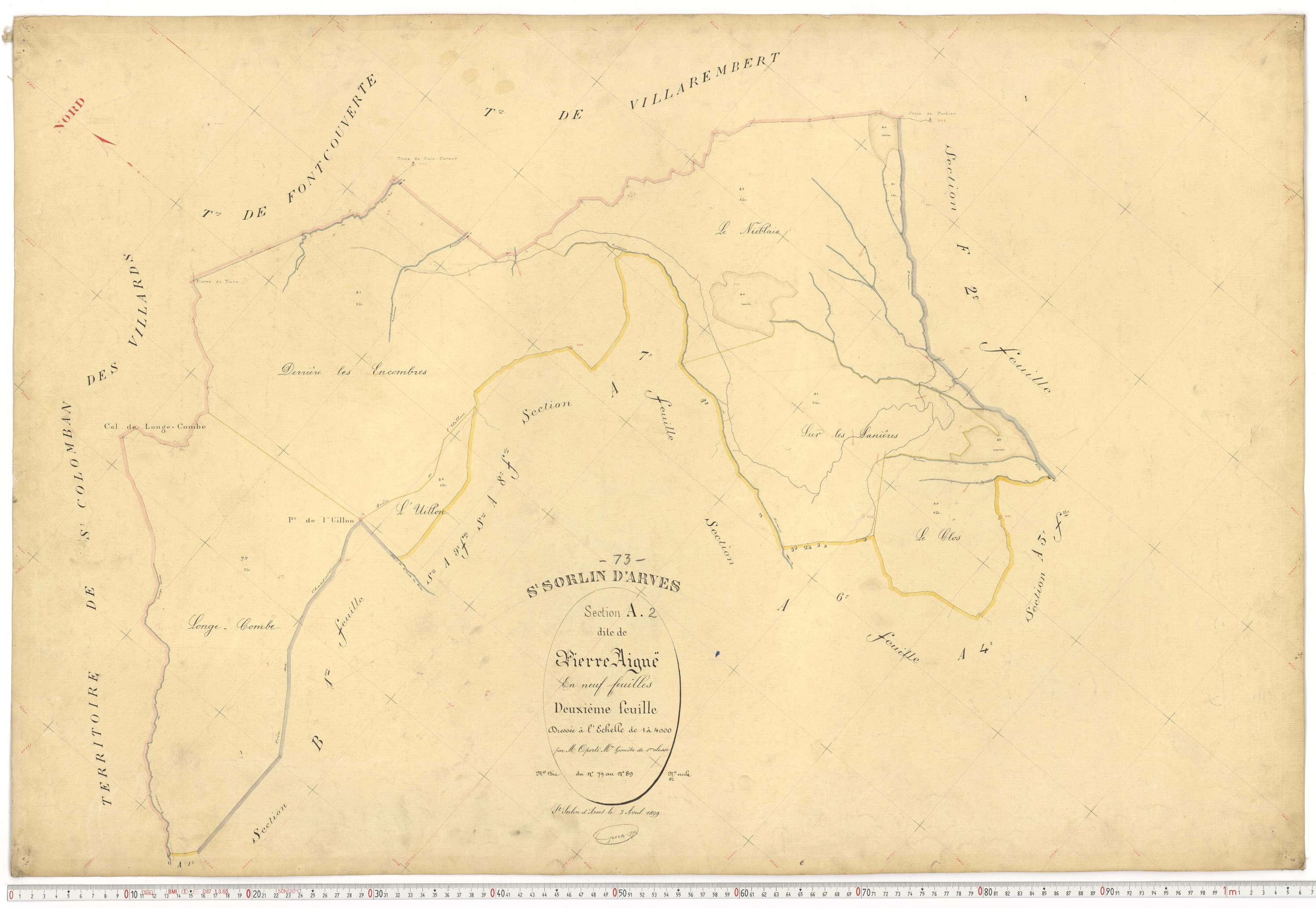 Saint-Sorlin-d'Arves - Plans cadastraux du premier cadastre français.