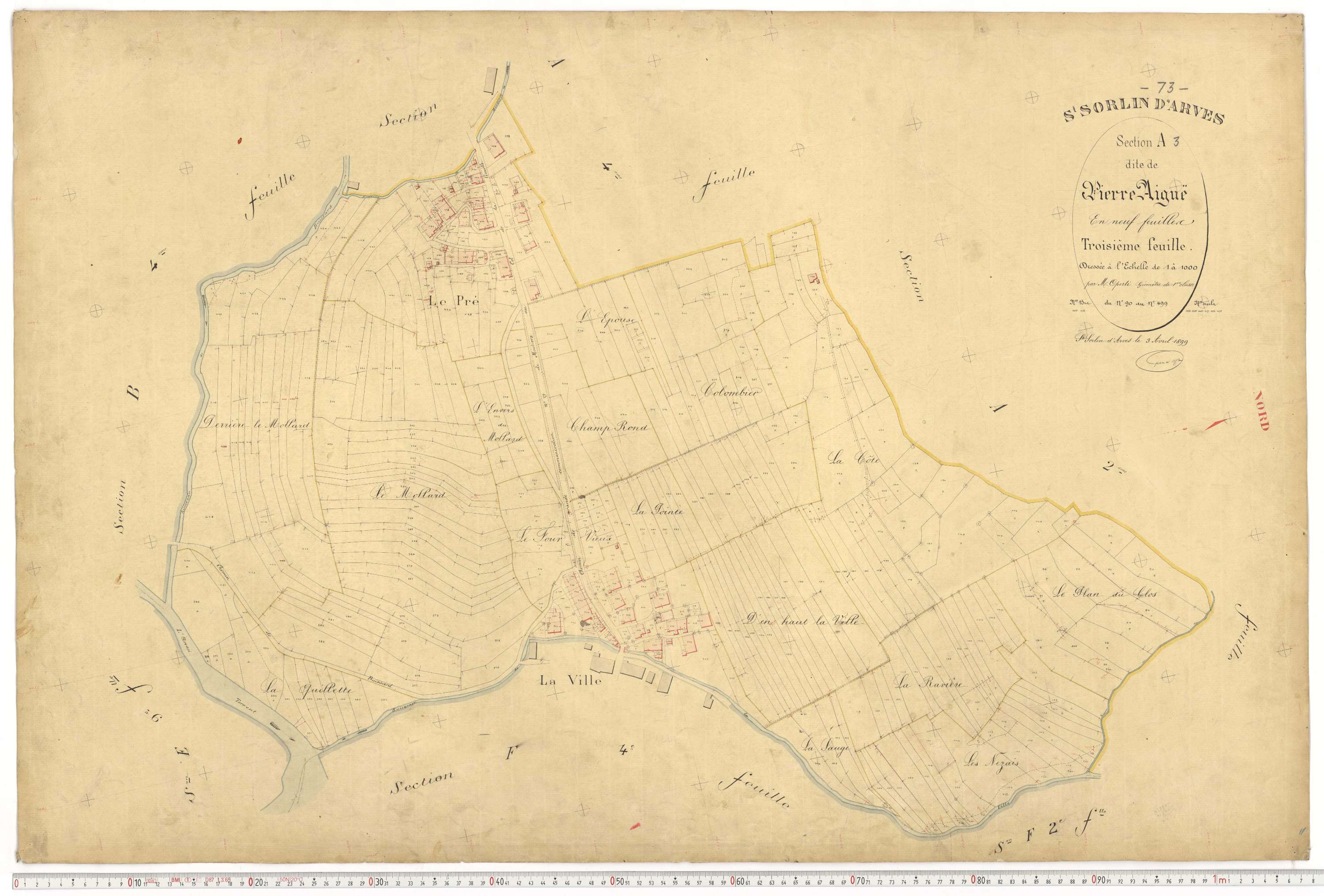 Saint-Sorlin-d'Arves - Plans cadastraux du premier cadastre français.