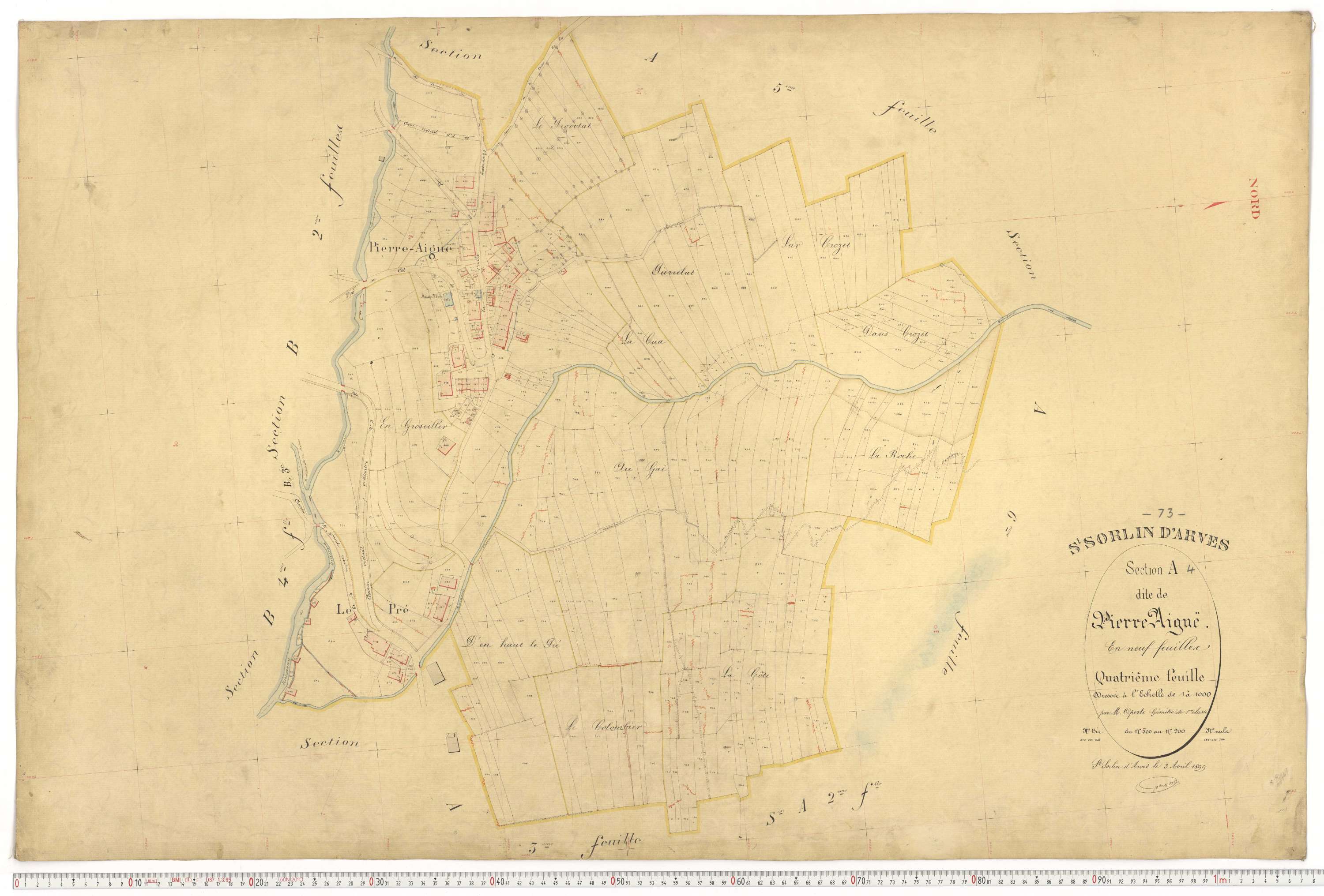 Saint-Sorlin-d'Arves - Plans cadastraux du premier cadastre français.