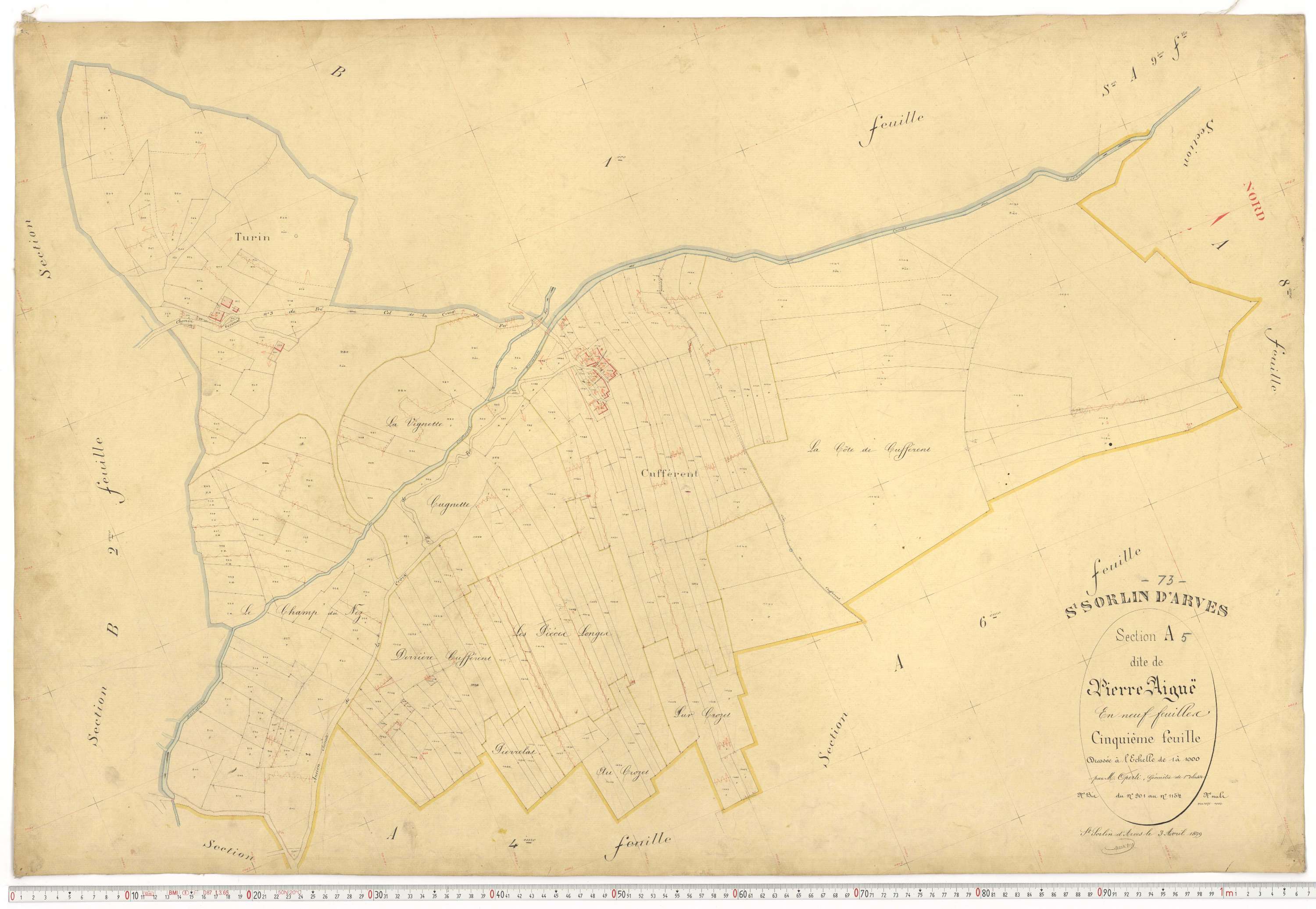 Saint-Sorlin-d'Arves - Plans cadastraux du premier cadastre français.