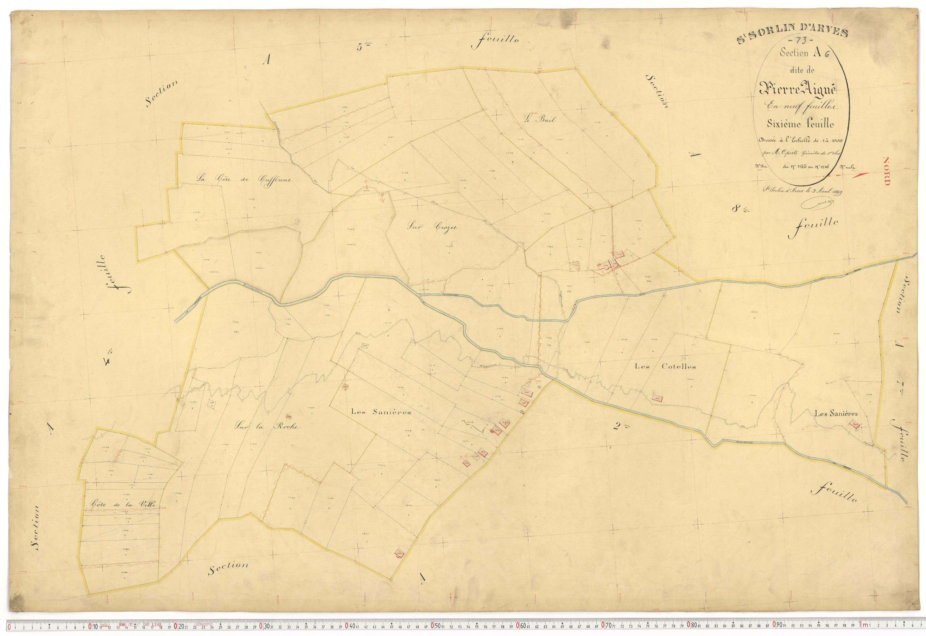 Saint-Sorlin-d'Arves - Plans cadastraux du premier cadastre français.