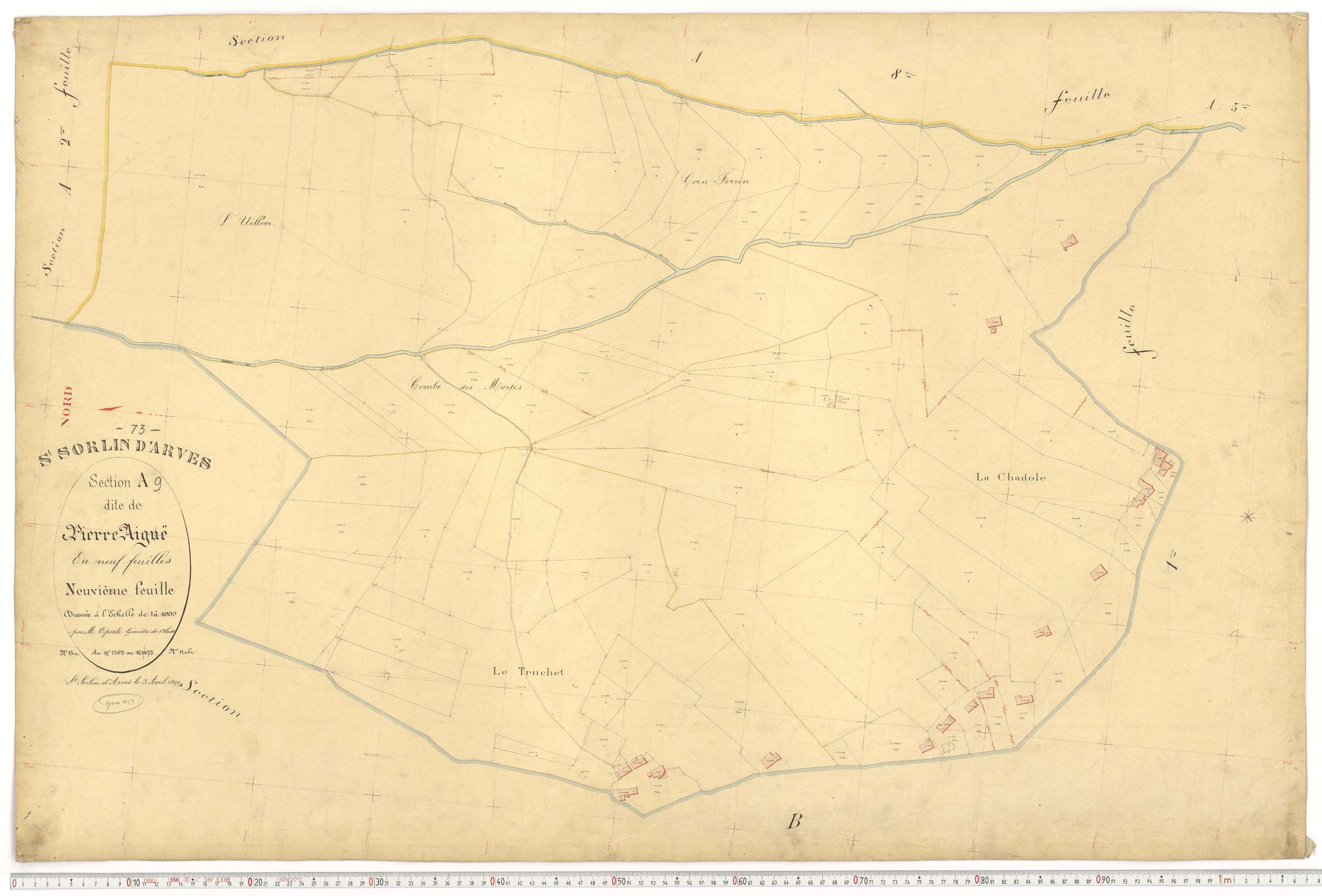 Saint-Sorlin-d'Arves - Plans cadastraux du premier cadastre français.