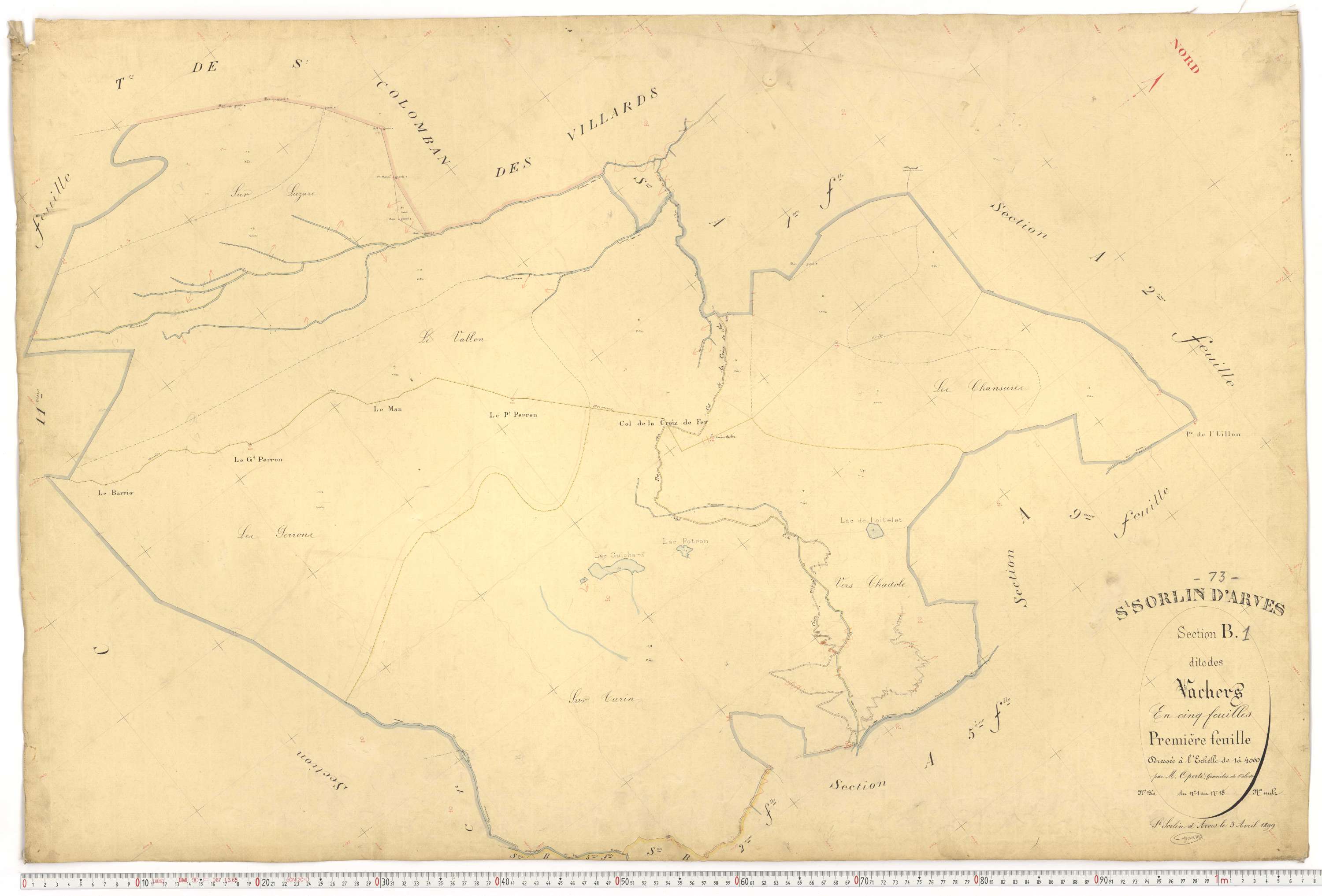 Saint-Sorlin-d'Arves - Plans cadastraux du premier cadastre français.