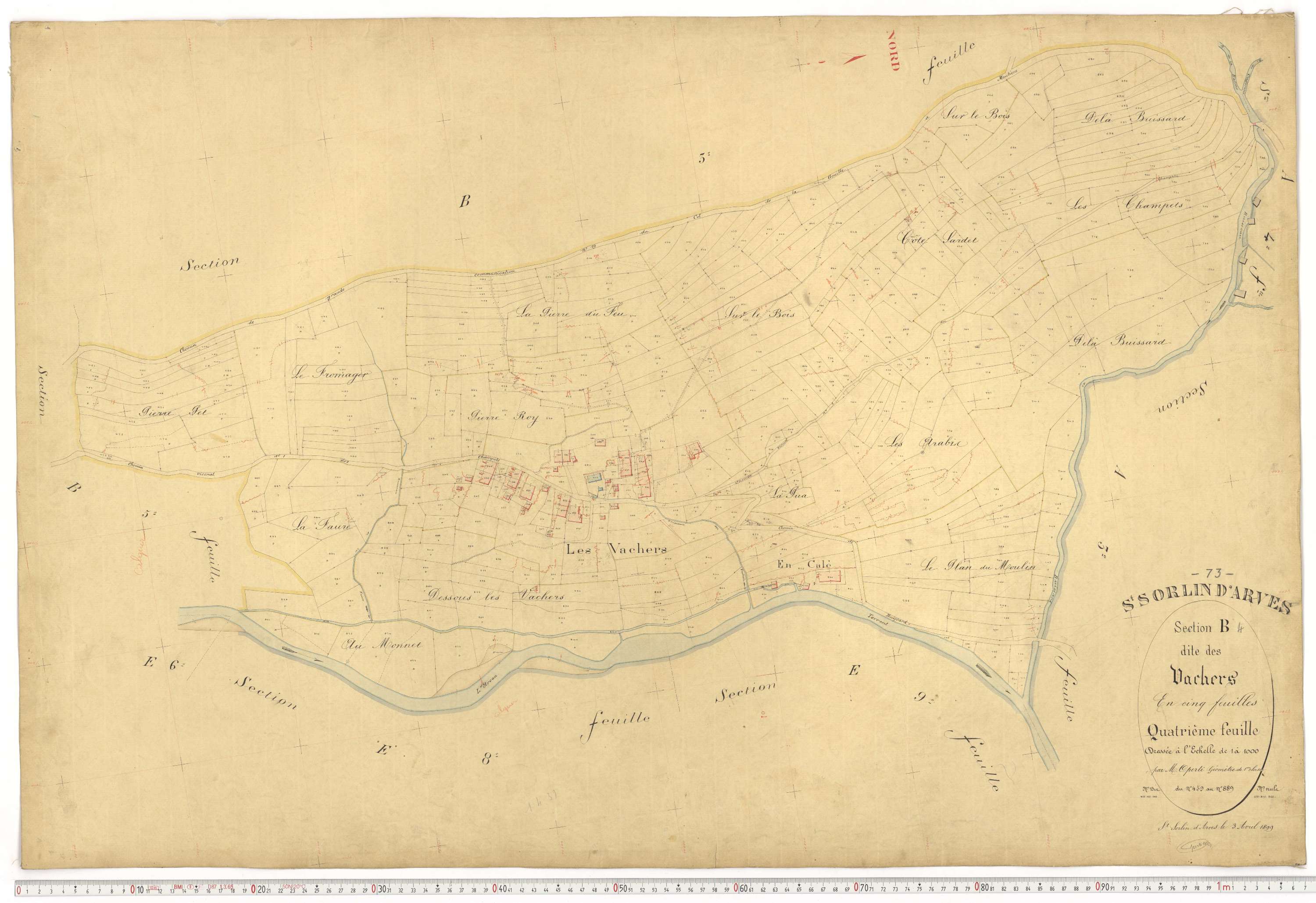 Saint-Sorlin-d'Arves - Plans cadastraux du premier cadastre français.