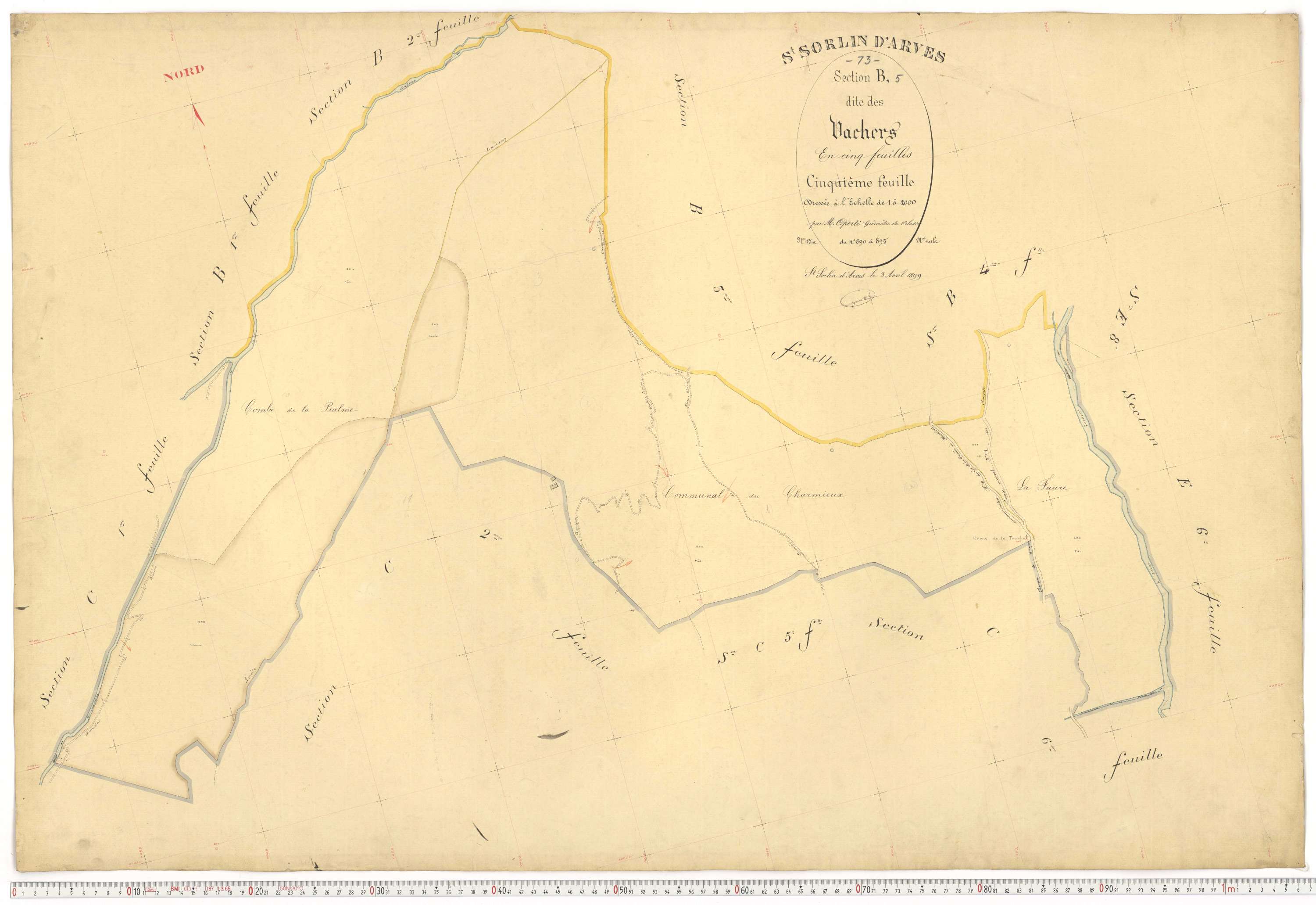 Saint-Sorlin-d'Arves - Plans cadastraux du premier cadastre français.