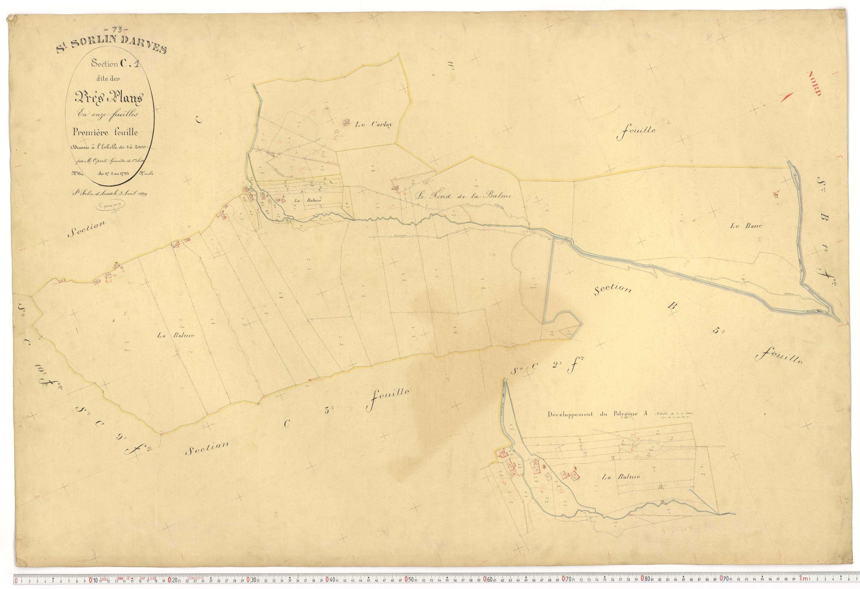 Saint-Sorlin-d'Arves - Plans cadastraux du premier cadastre français.