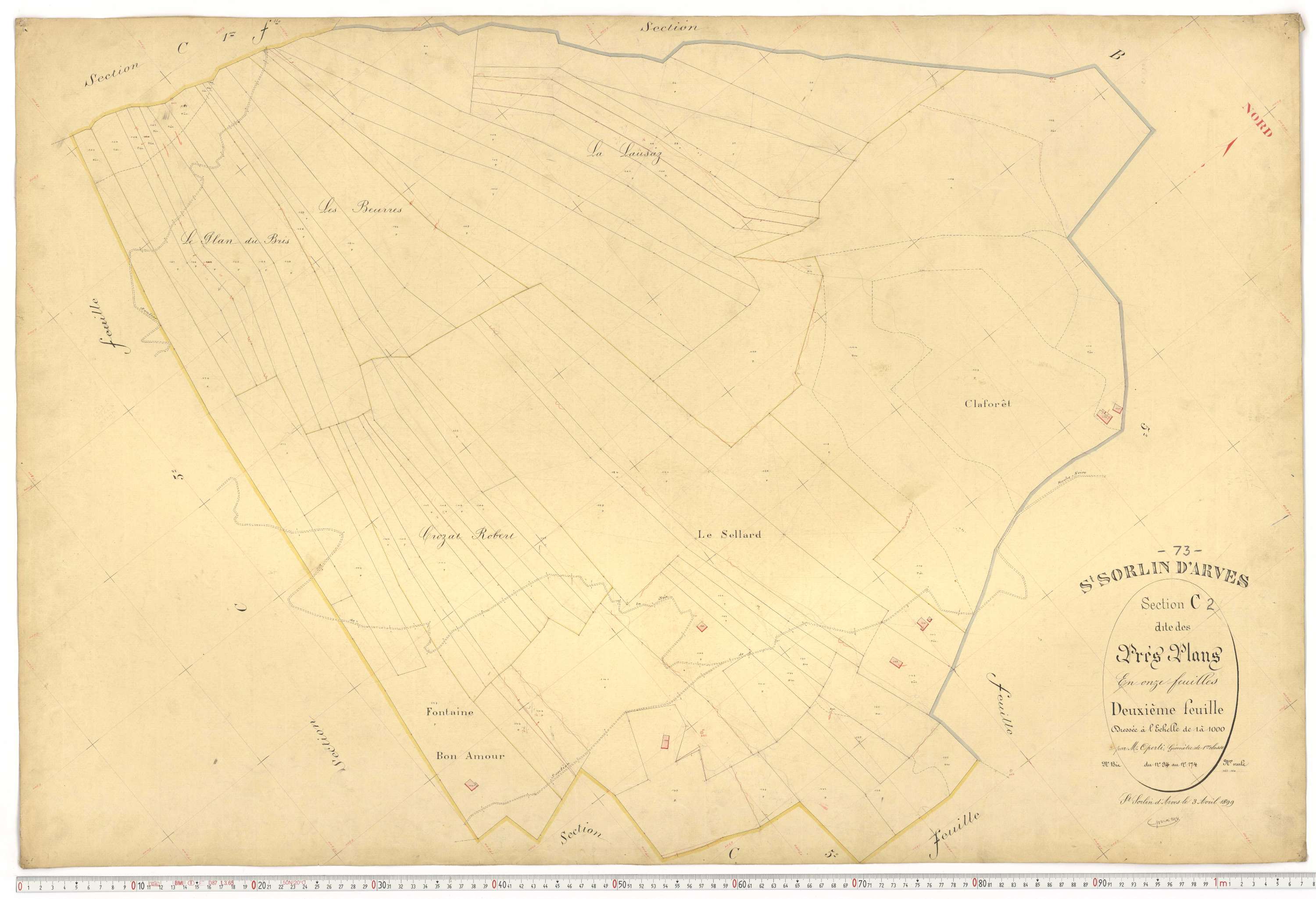 Saint-Sorlin-d'Arves - Plans cadastraux du premier cadastre français.