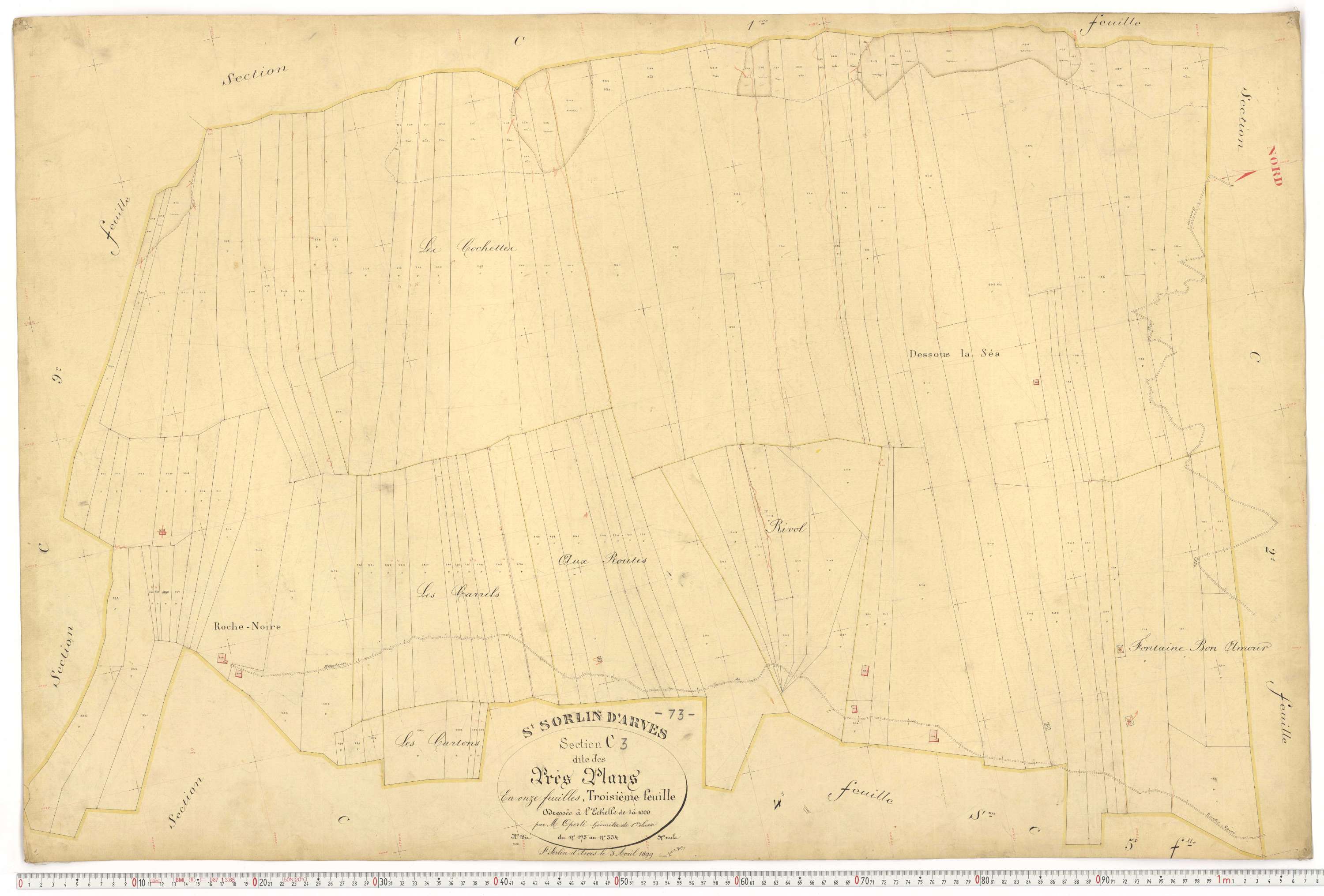 Saint-Sorlin-d'Arves - Plans cadastraux du premier cadastre français.