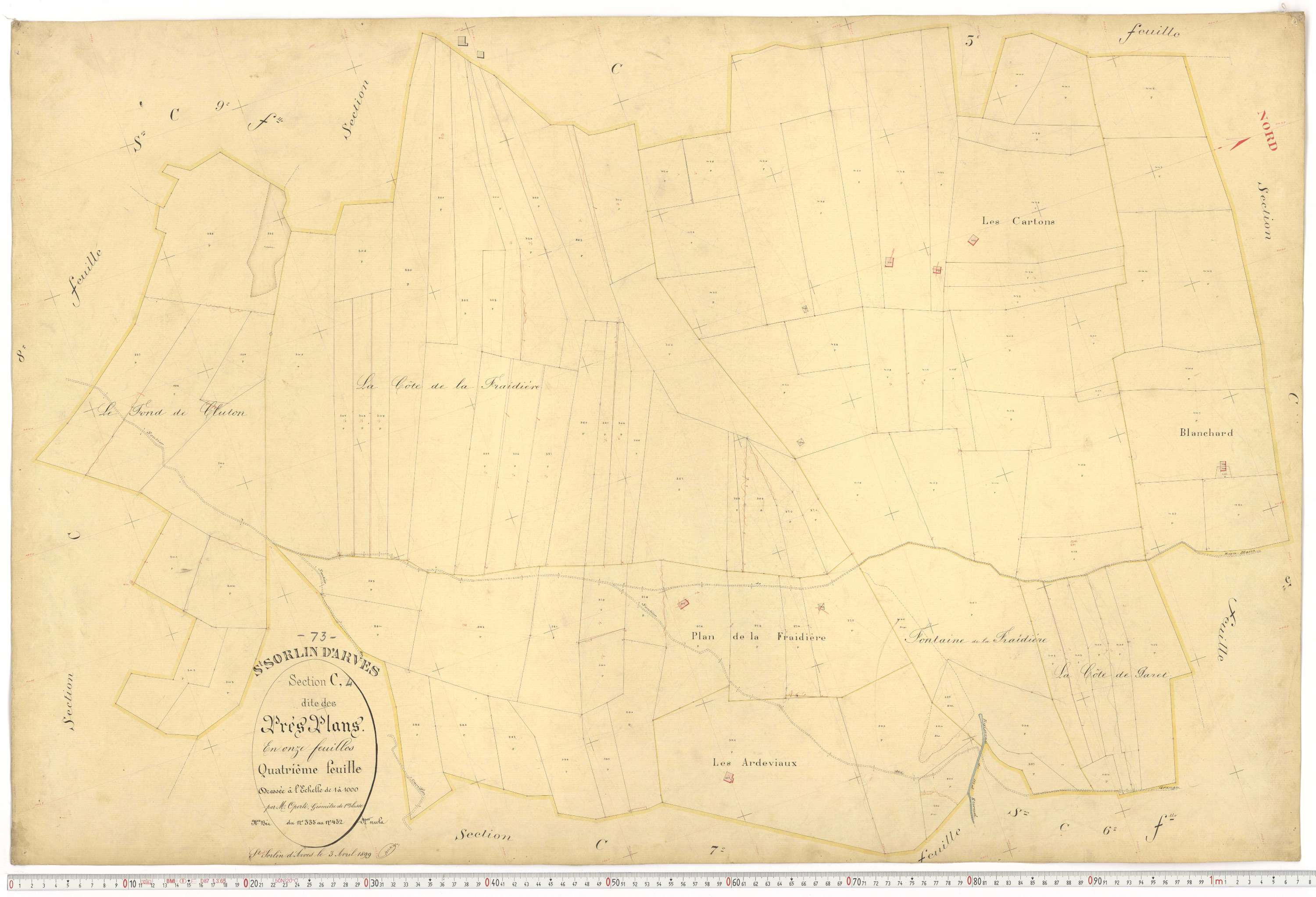 Saint-Sorlin-d'Arves - Plans cadastraux du premier cadastre français.