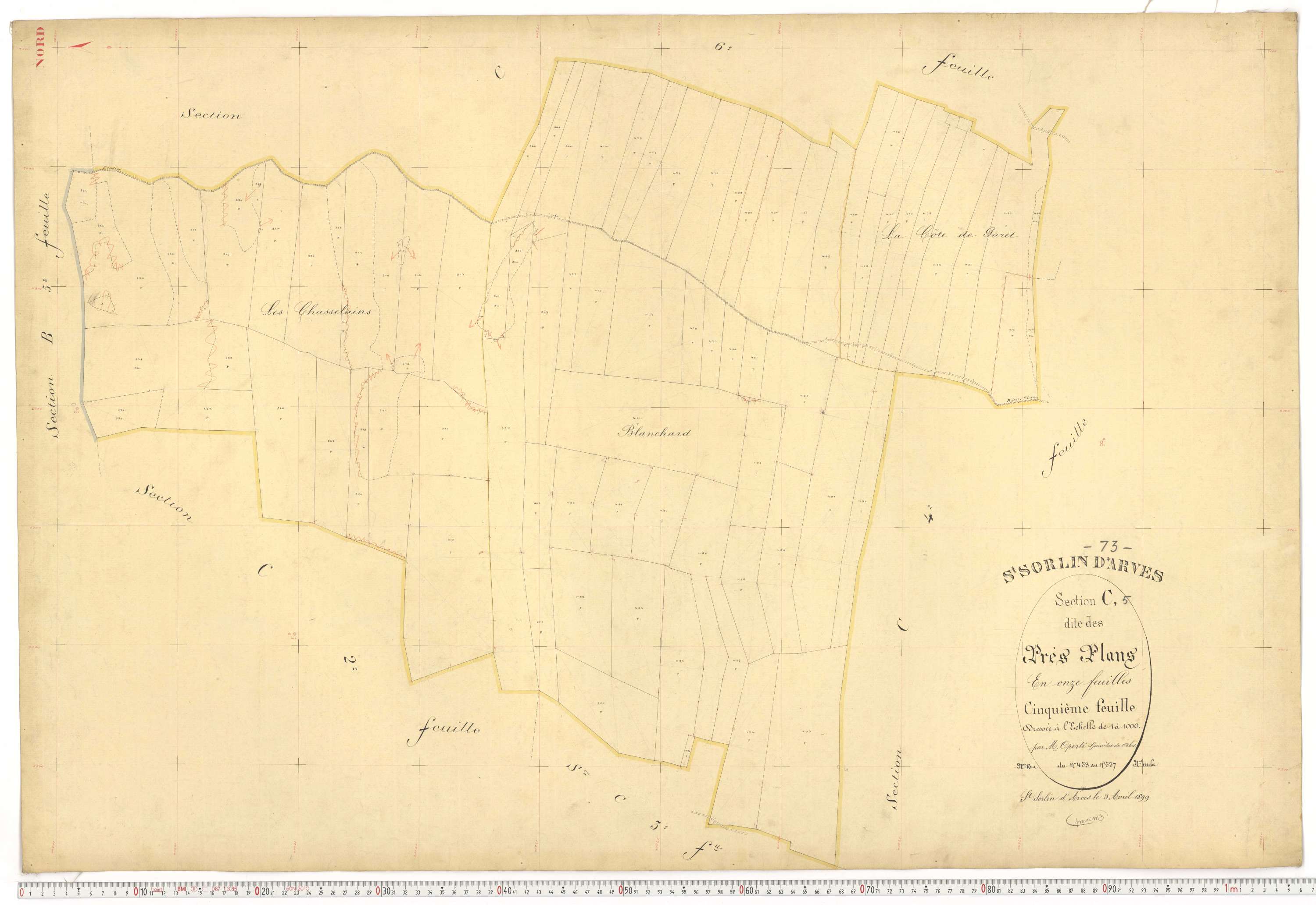 Saint-Sorlin-d'Arves - Plans cadastraux du premier cadastre français.