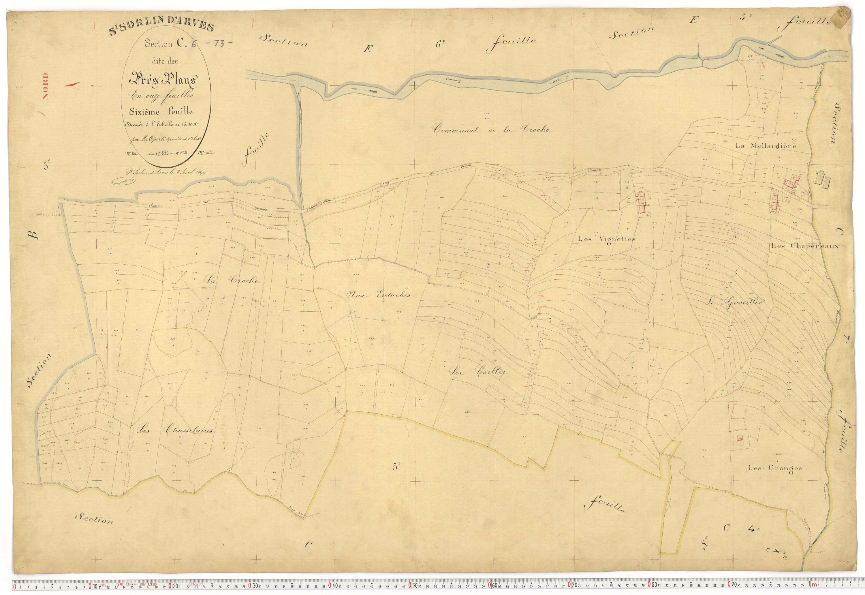 Saint-Sorlin-d'Arves - Plans cadastraux du premier cadastre français.