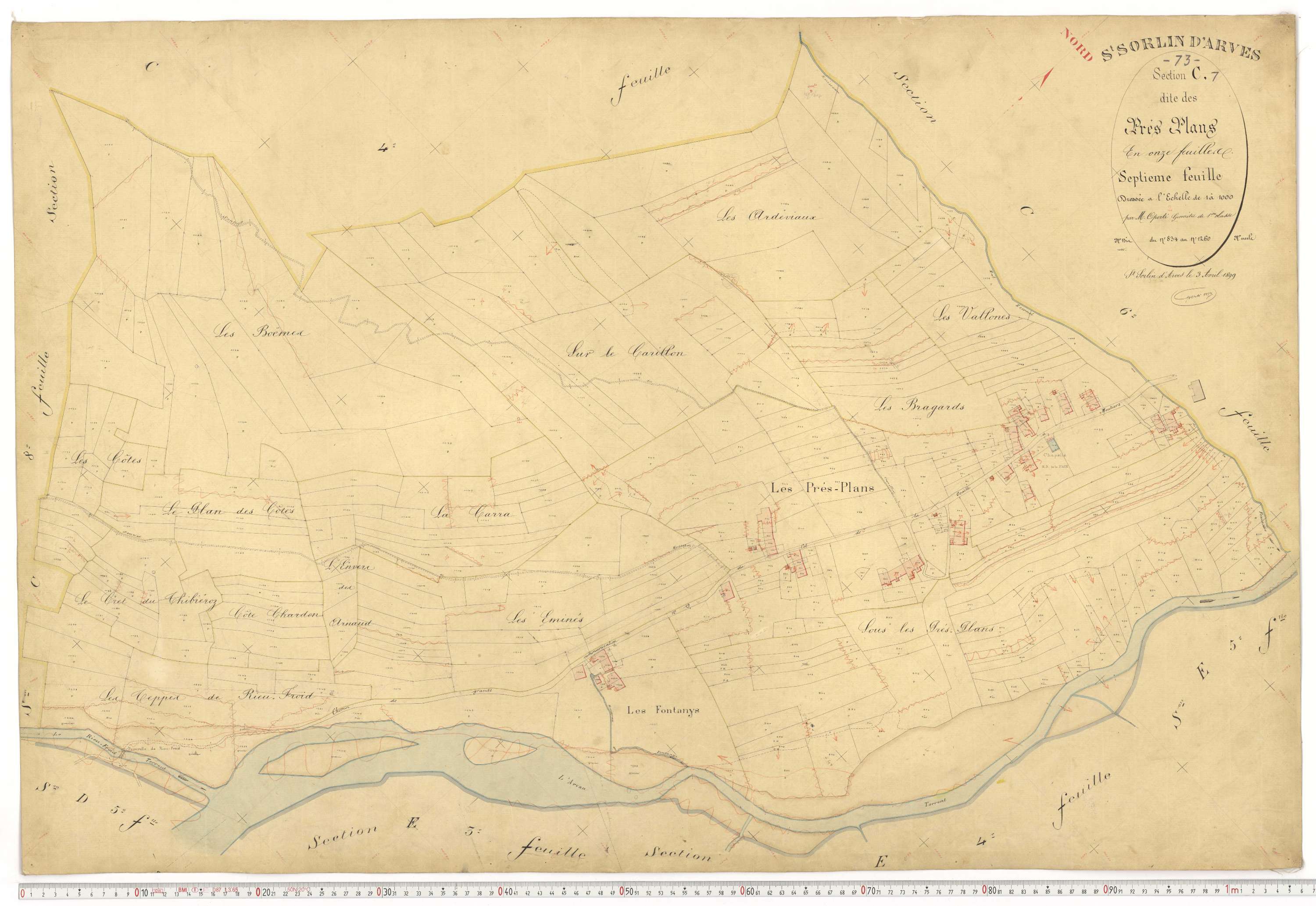 Saint-Sorlin-d'Arves - Plans cadastraux du premier cadastre français.