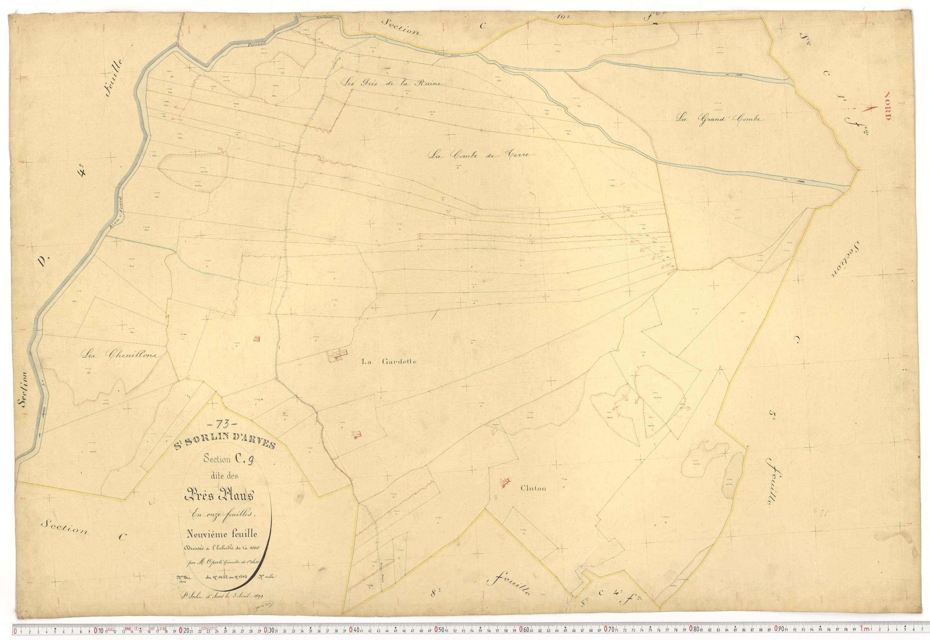 Saint-Sorlin-d'Arves - Plans cadastraux du premier cadastre français.