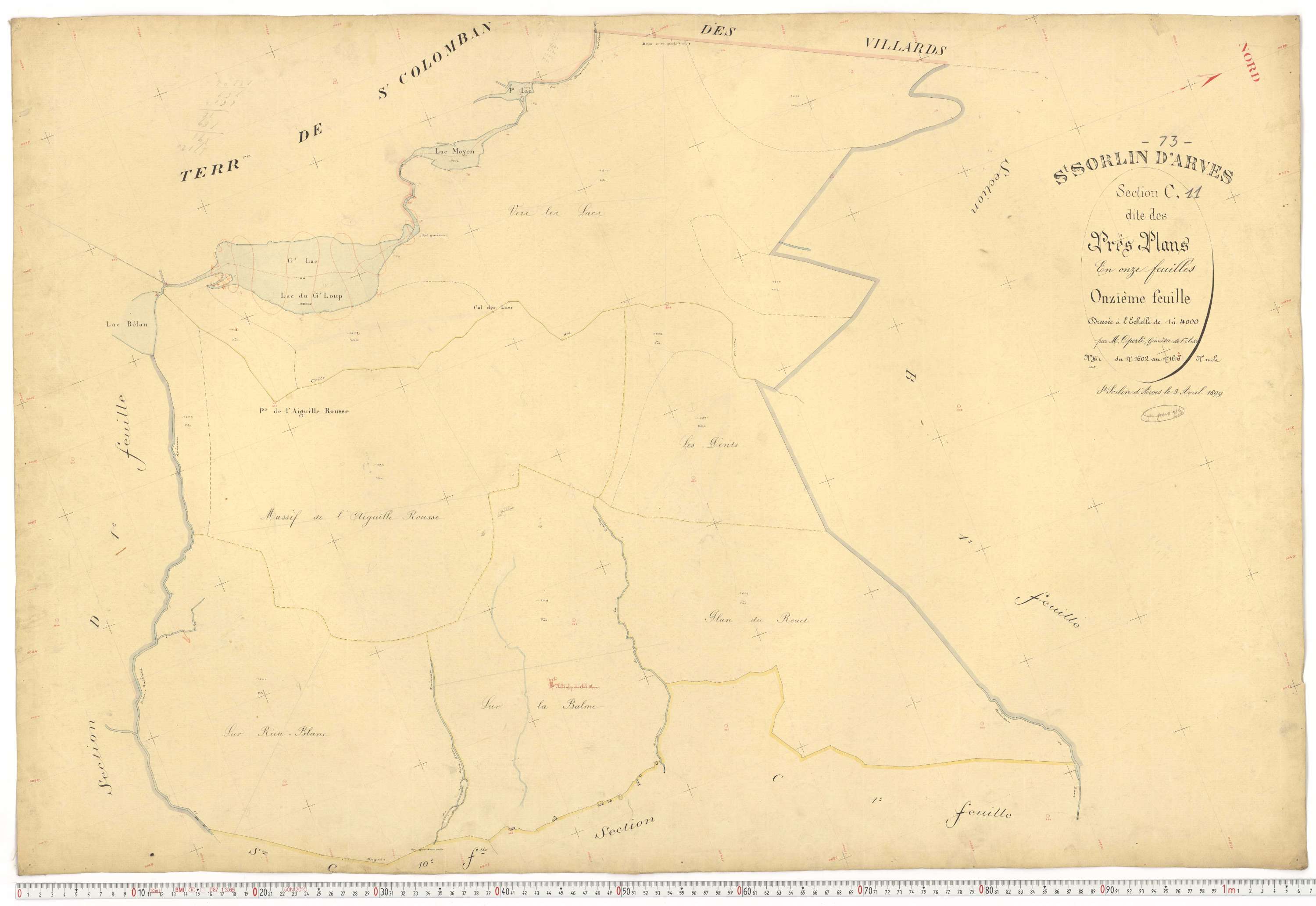 Saint-Sorlin-d'Arves - Plans cadastraux du premier cadastre français.