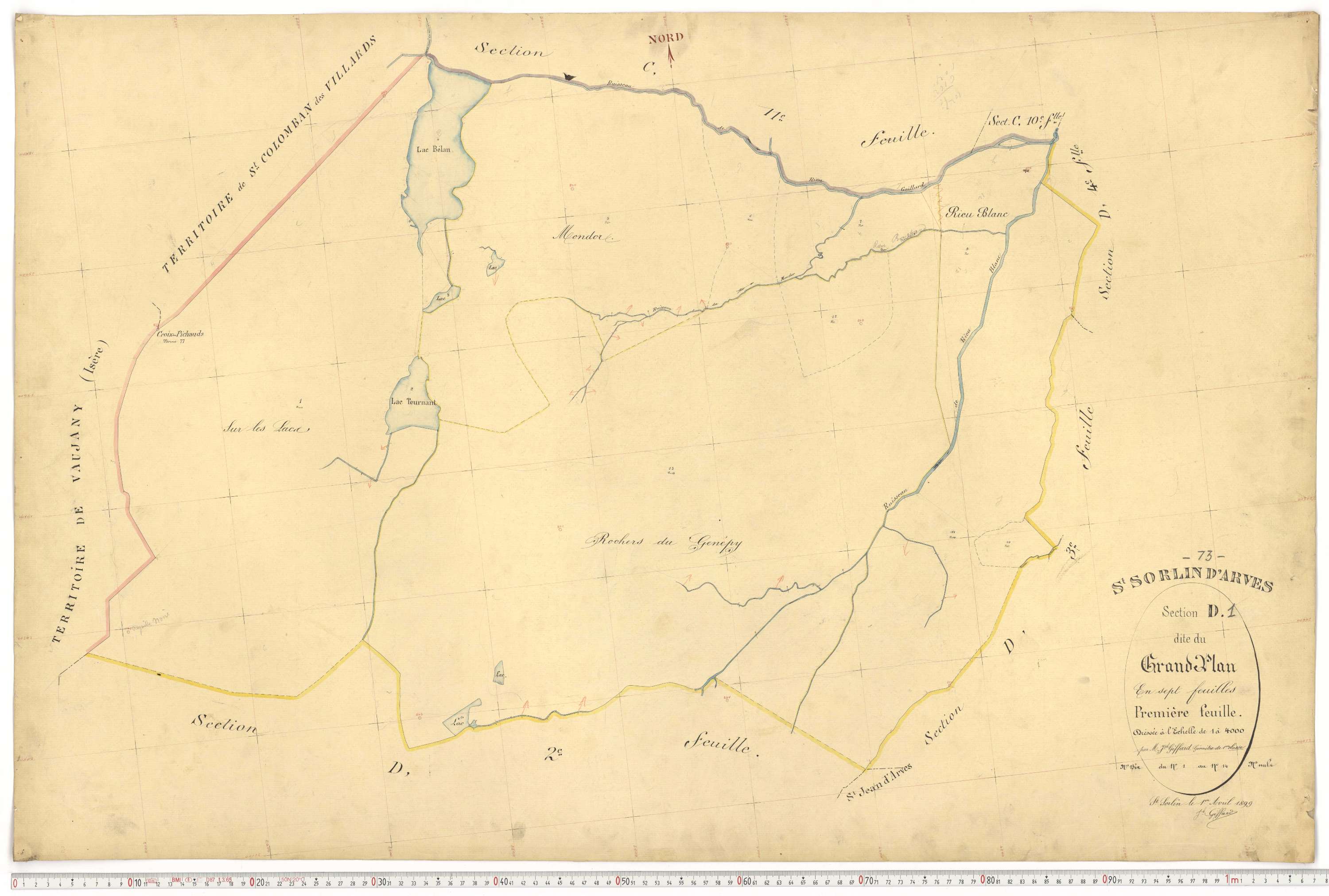 Saint-Sorlin-d'Arves - Plans cadastraux du premier cadastre français.