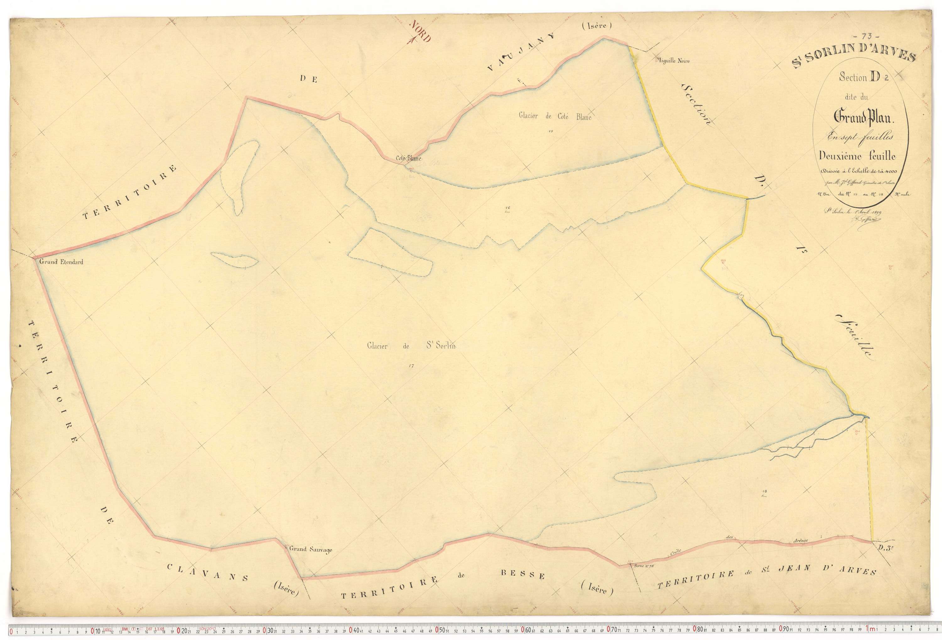 Saint-Sorlin-d'Arves - Plans cadastraux du premier cadastre français.