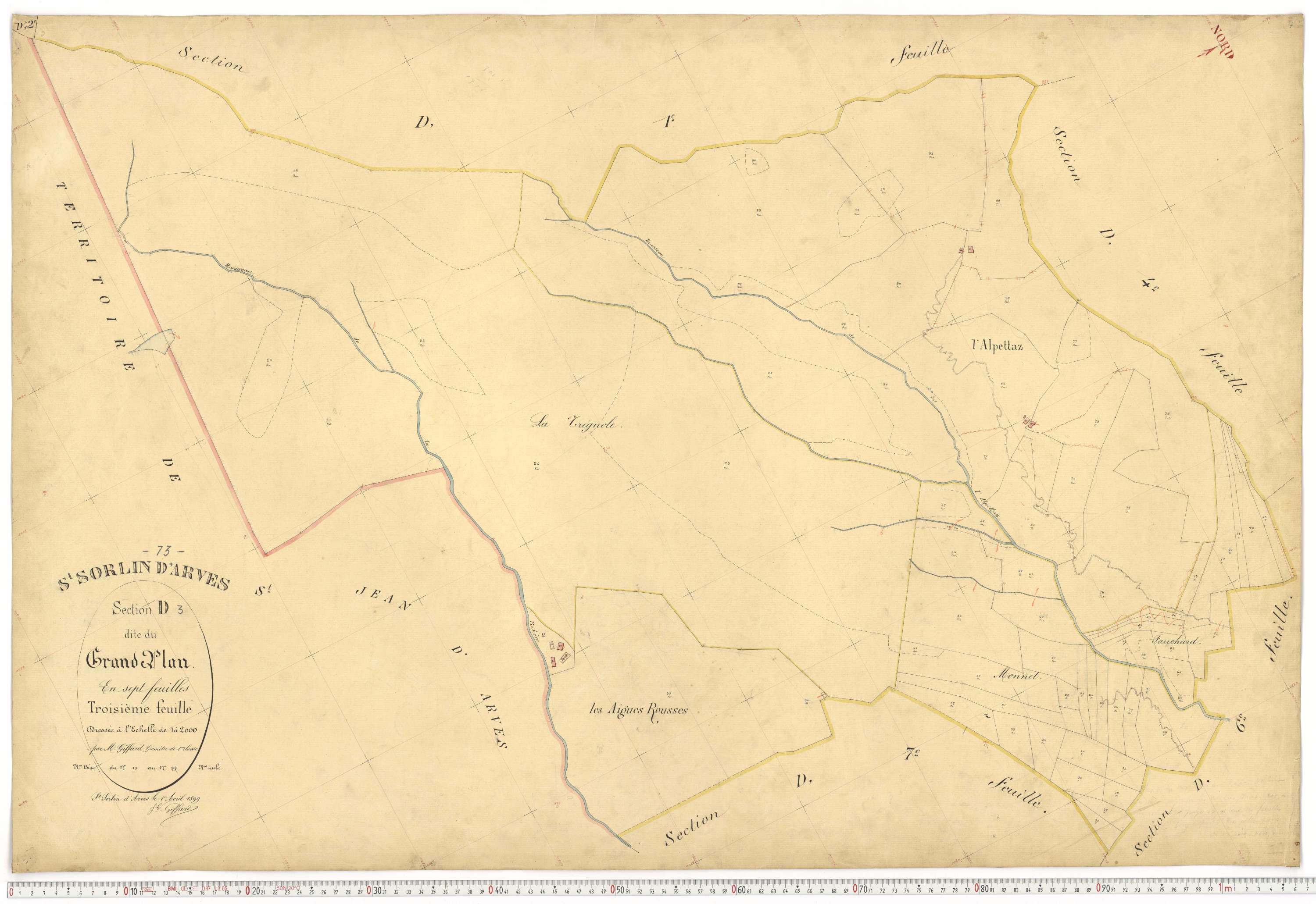 Saint-Sorlin-d'Arves - Plans cadastraux du premier cadastre français.
