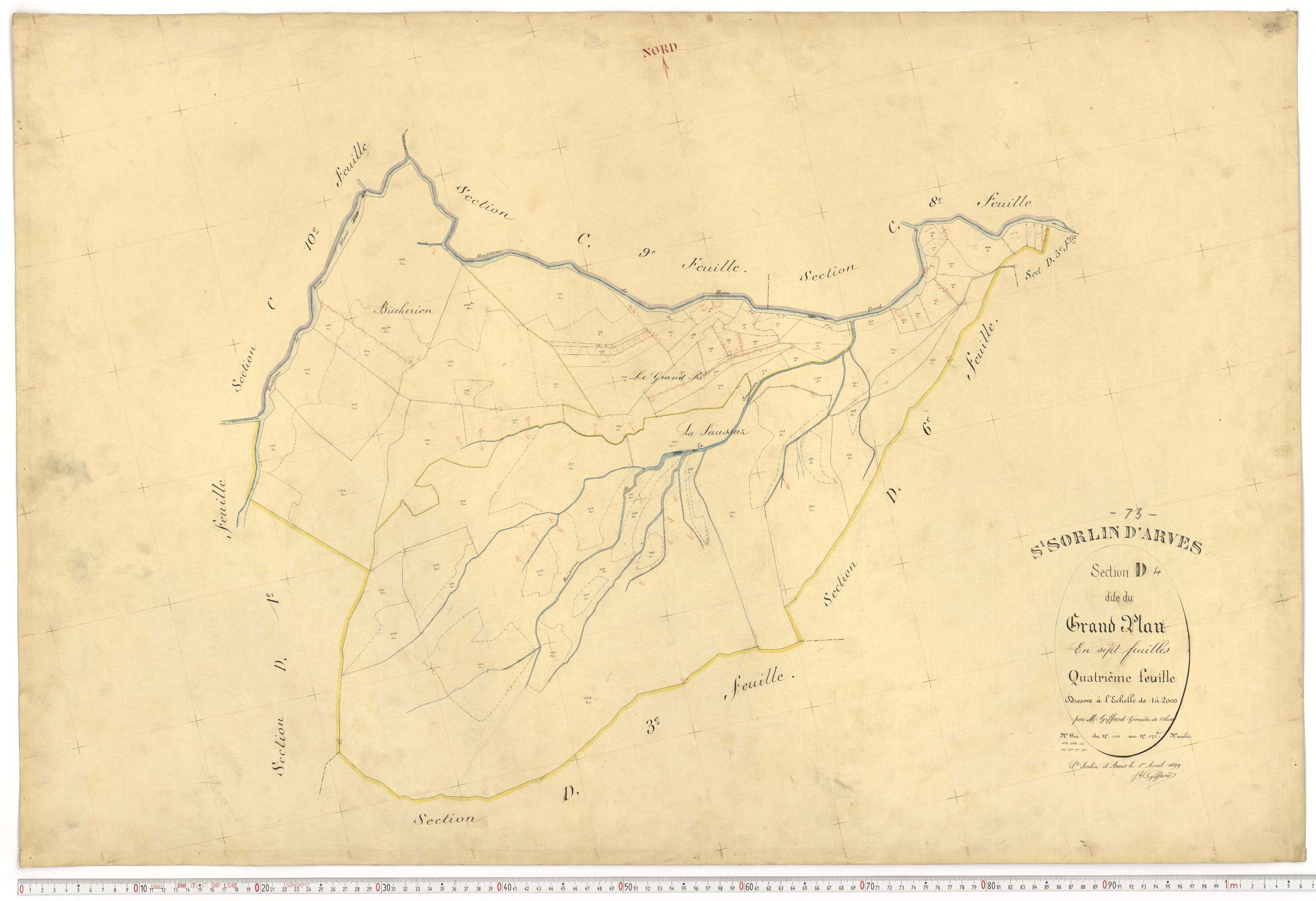 Saint-Sorlin-d'Arves - Plans cadastraux du premier cadastre français.