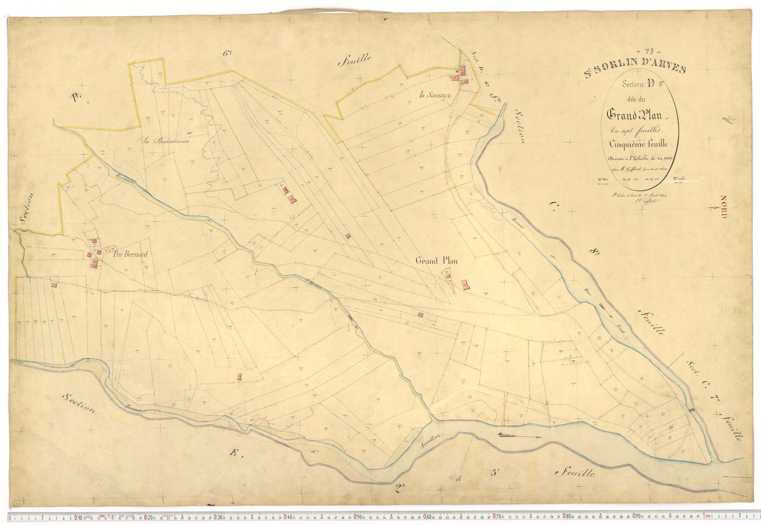 Saint-Sorlin-d'Arves - Plans cadastraux du premier cadastre français.