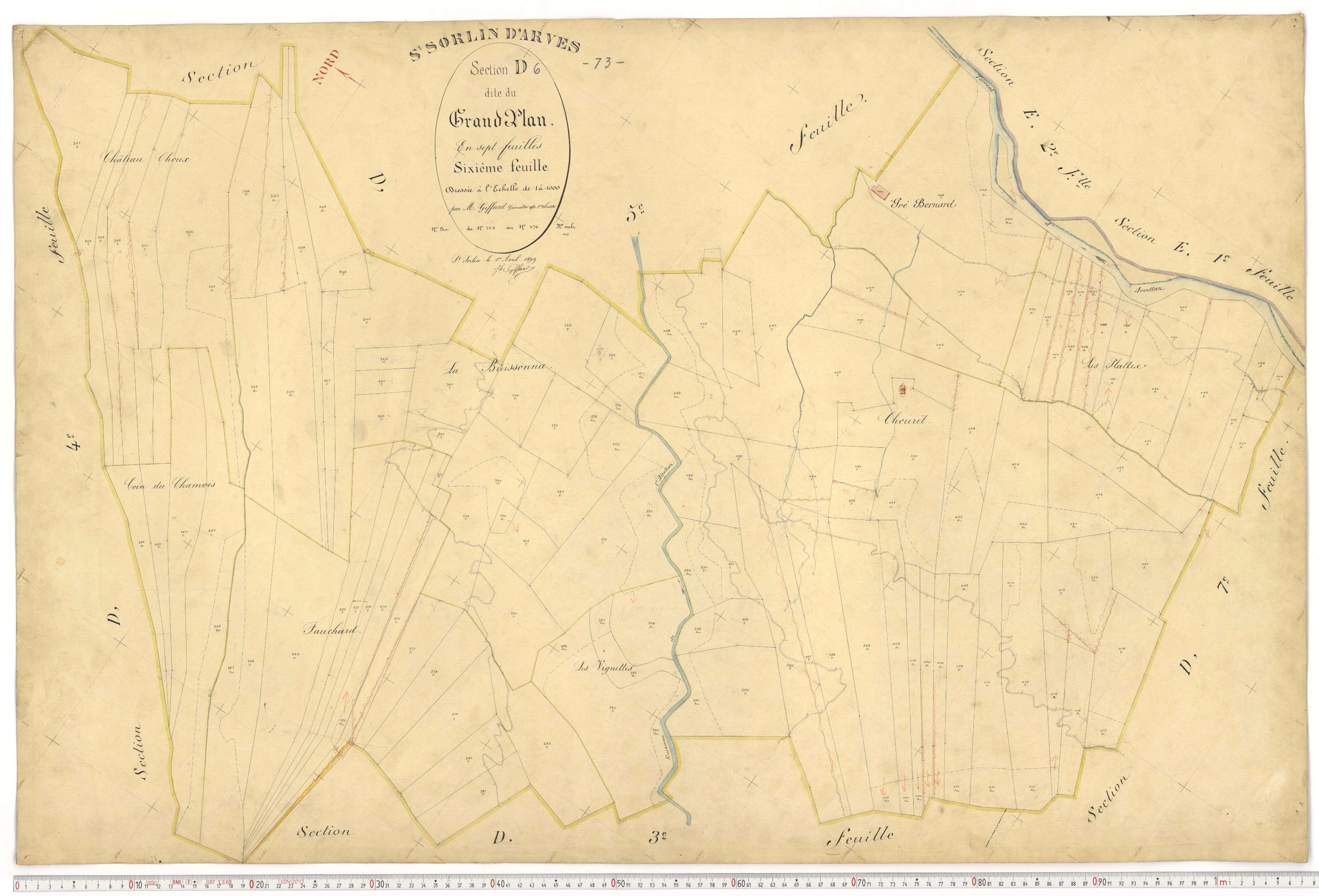 Saint-Sorlin-d'Arves - Plans cadastraux du premier cadastre français.