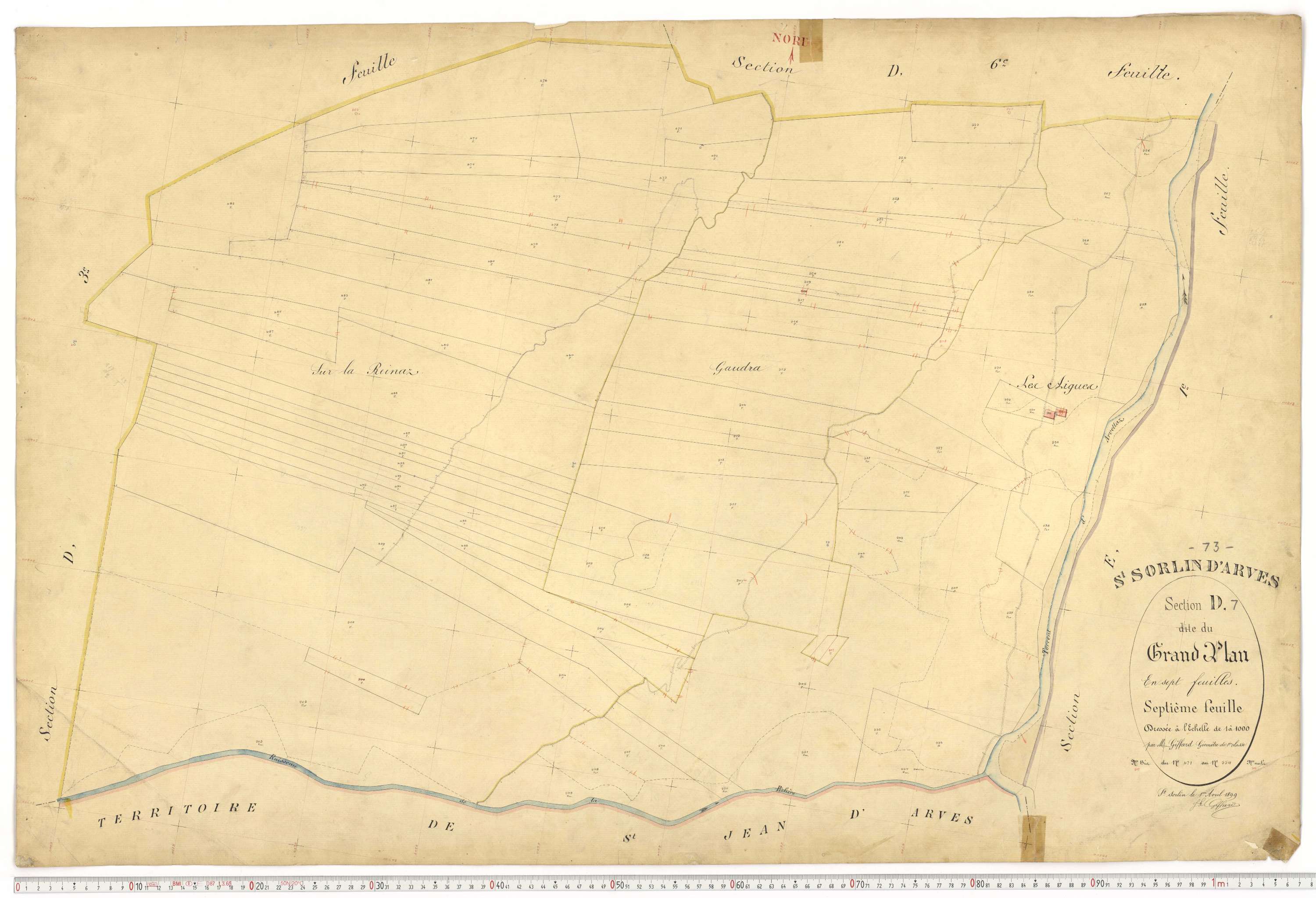 Saint-Sorlin-d'Arves - Plans cadastraux du premier cadastre français.