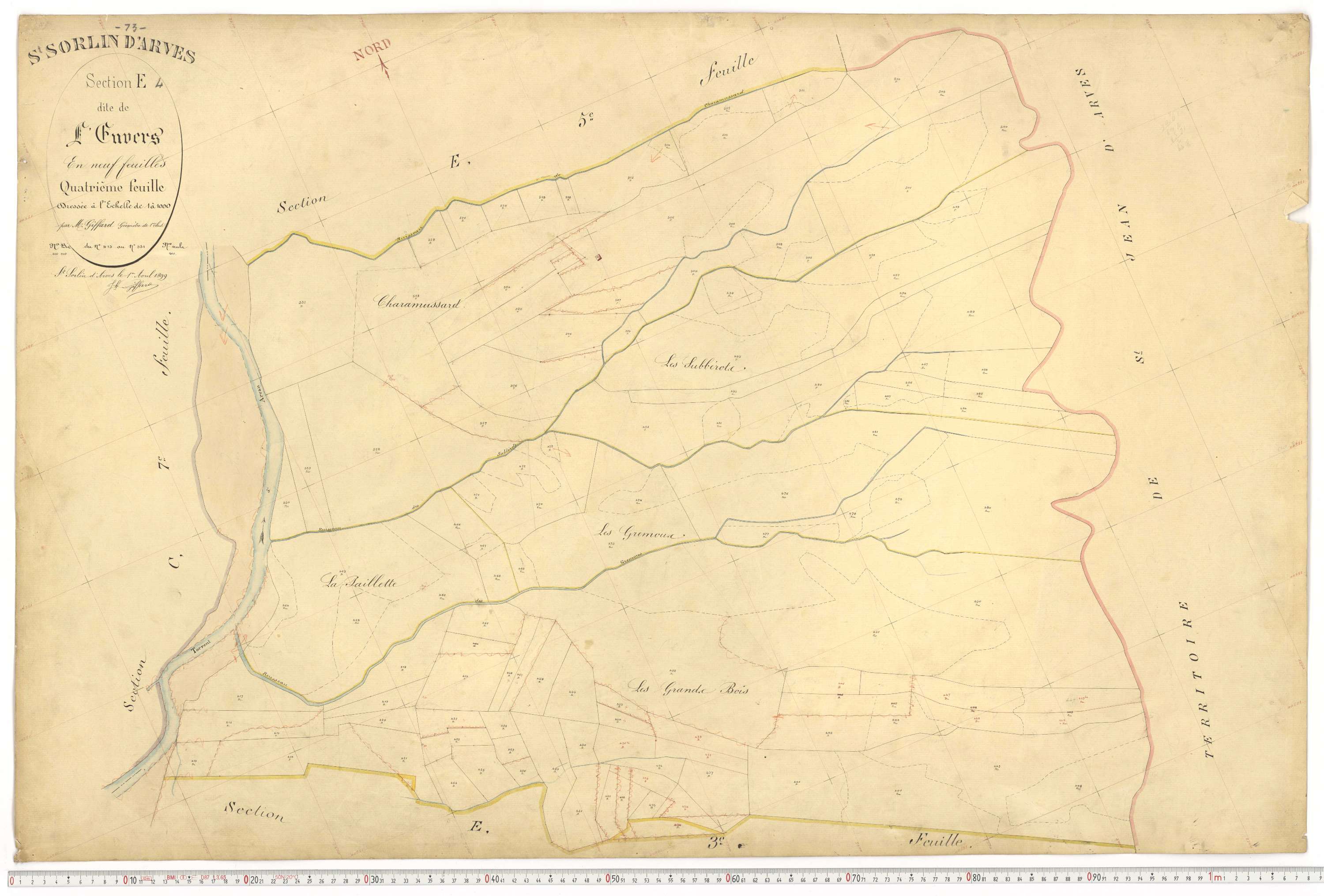 Saint-Sorlin-d'Arves - Plans cadastraux du premier cadastre français.