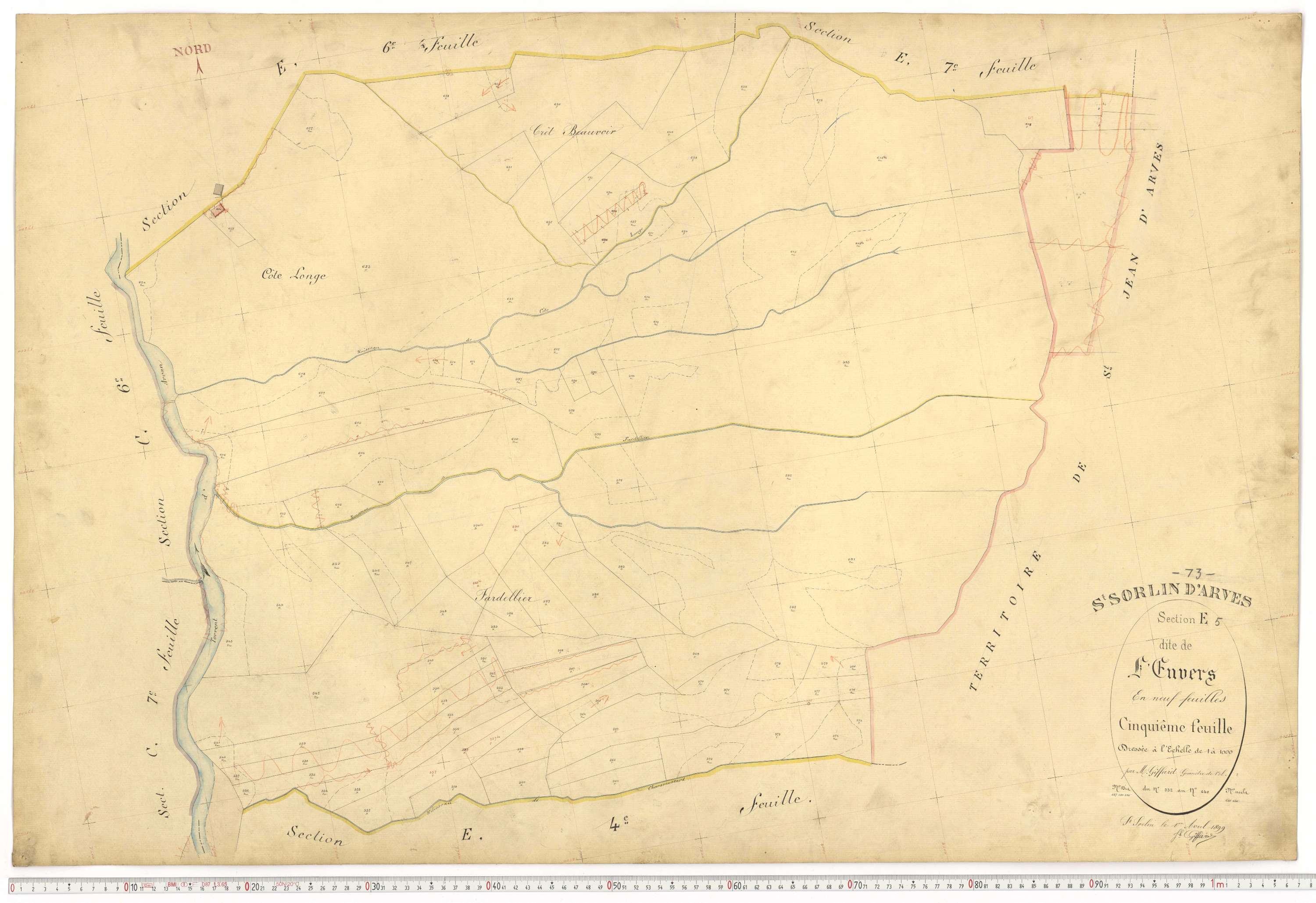 Saint-Sorlin-d'Arves - Plans cadastraux du premier cadastre français.