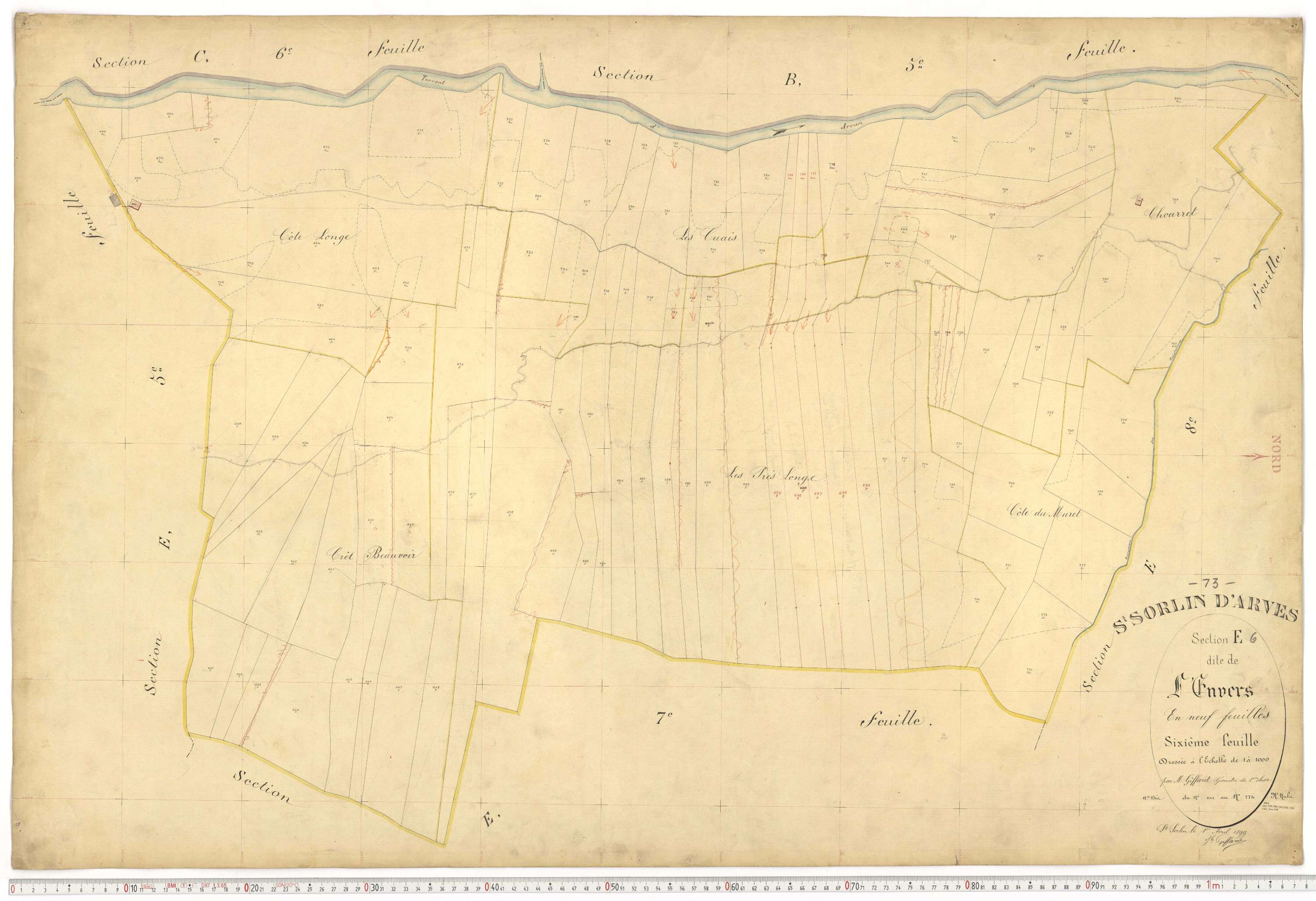 Saint-Sorlin-d'Arves - Plans cadastraux du premier cadastre français.