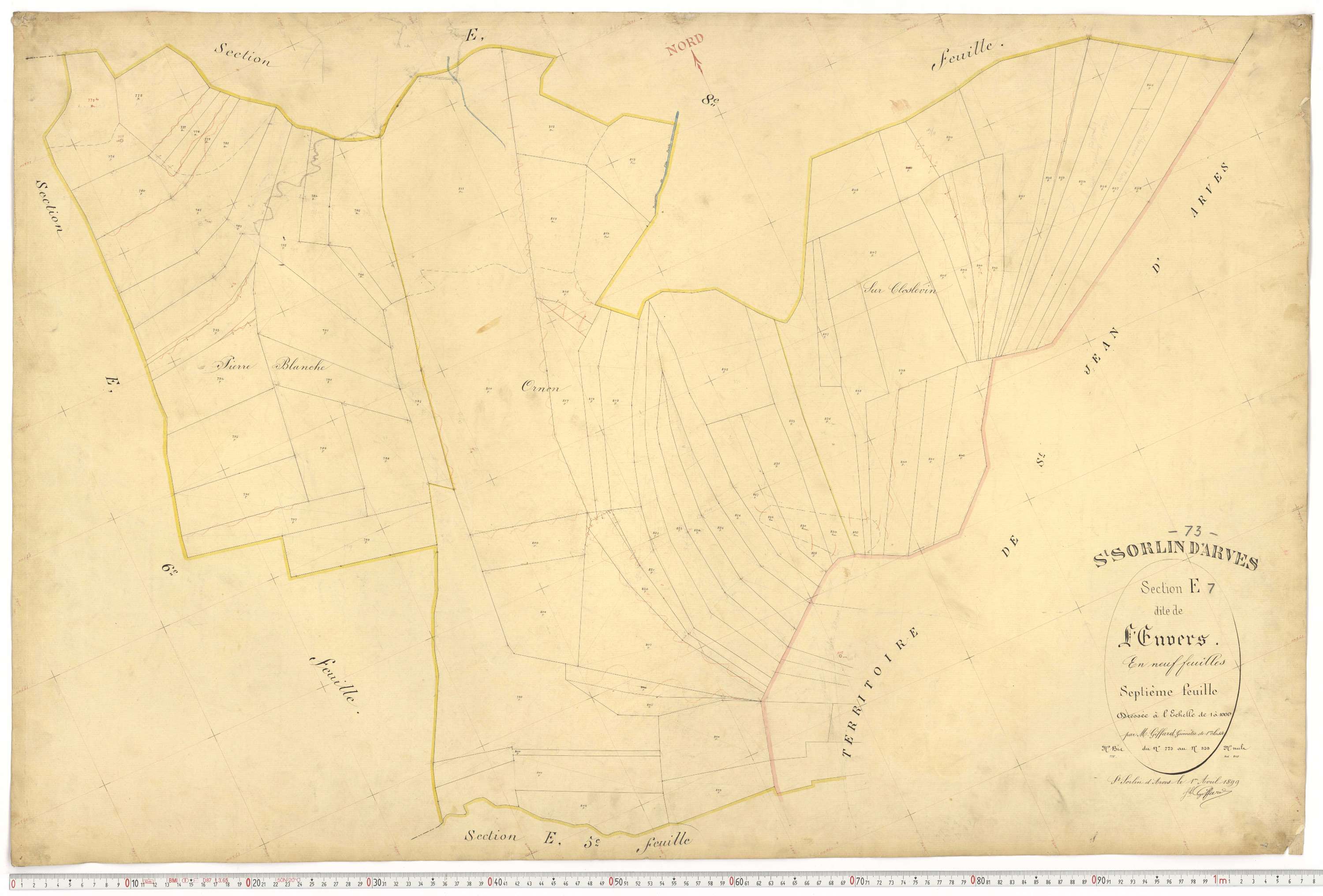 Saint-Sorlin-d'Arves - Plans cadastraux du premier cadastre français.