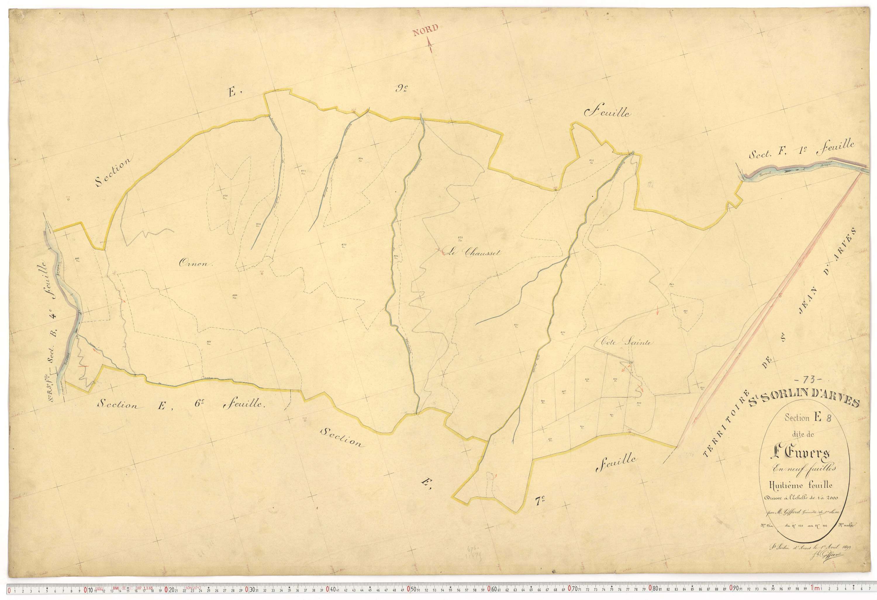 Saint-Sorlin-d'Arves - Plans cadastraux du premier cadastre français.