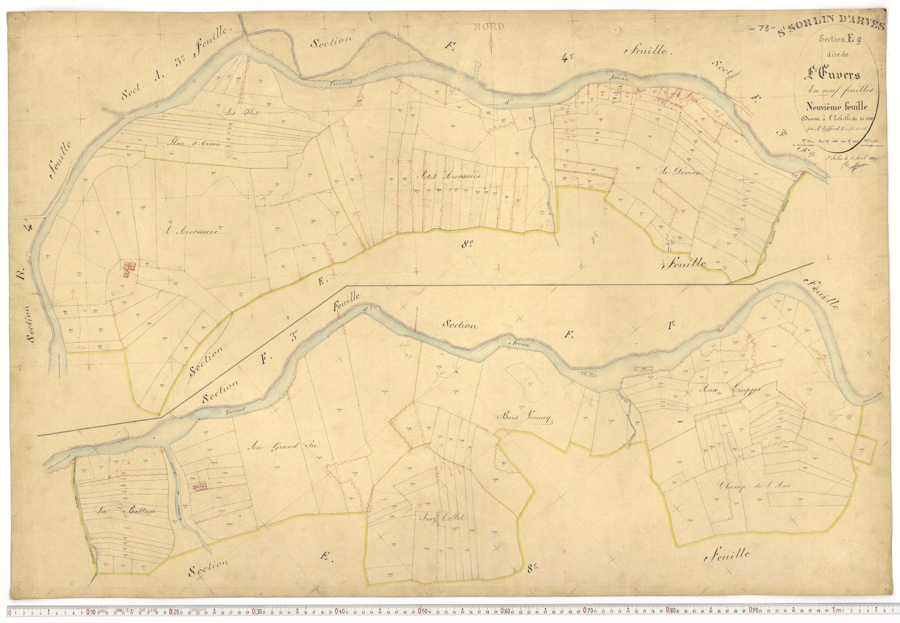 Saint-Sorlin-d'Arves - Plans cadastraux du premier cadastre français.