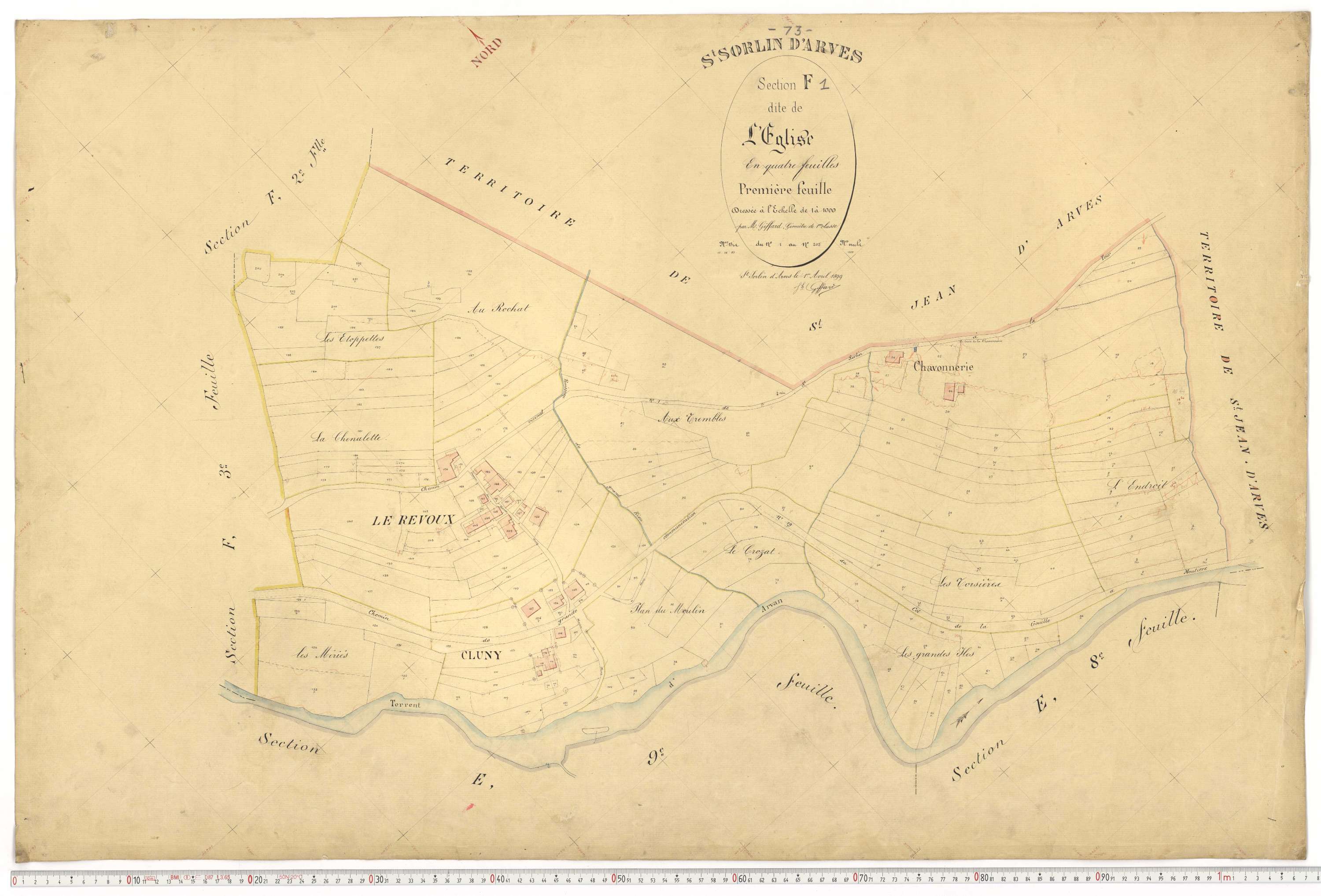 Saint-Sorlin-d'Arves - Plans cadastraux du premier cadastre français.